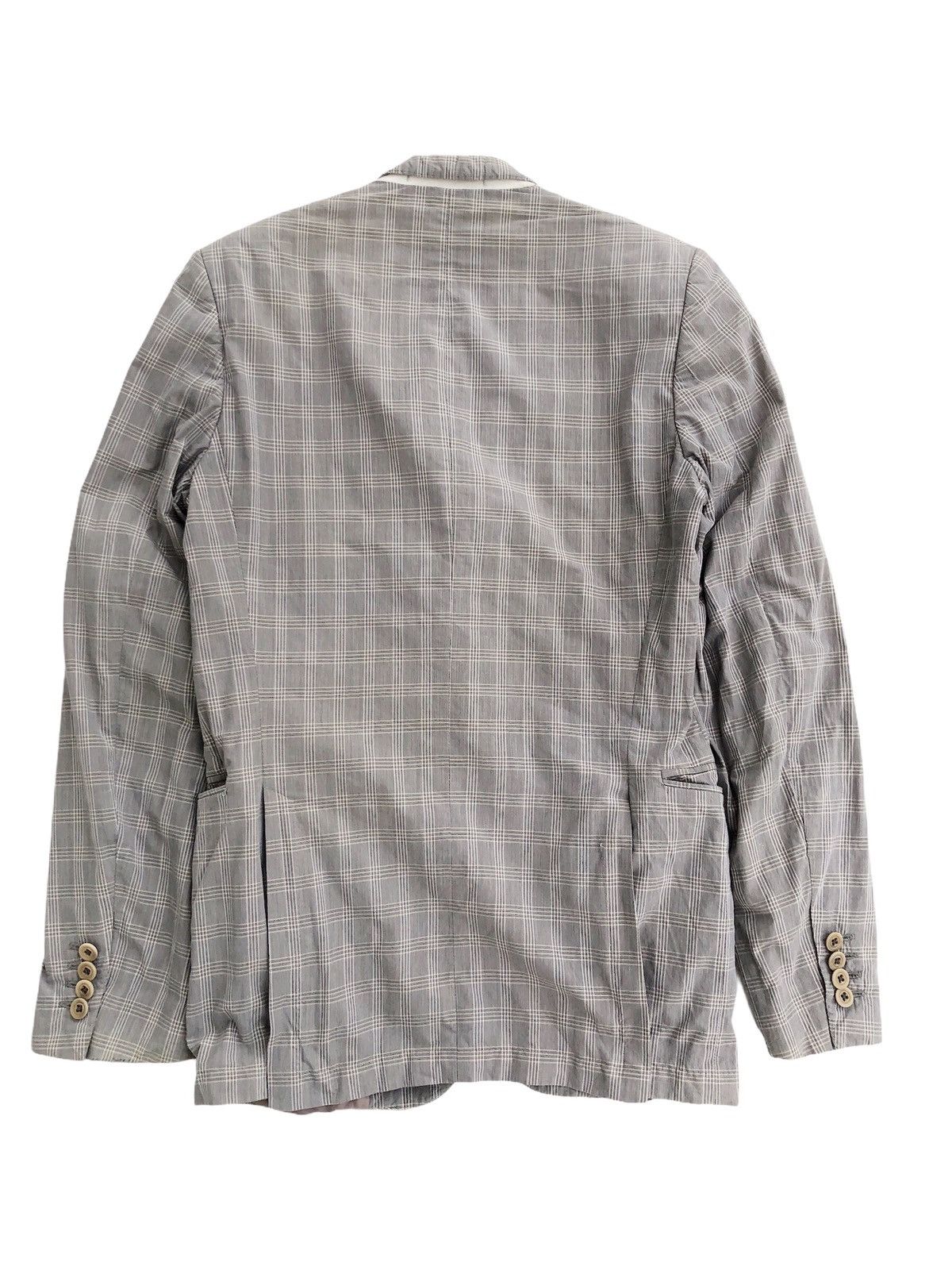 Dries Van Noten Vintage Dries Van Noten Grey Plaid Blazer Coat Size US XS / EU 42 / 0 - 2 Thumbnail