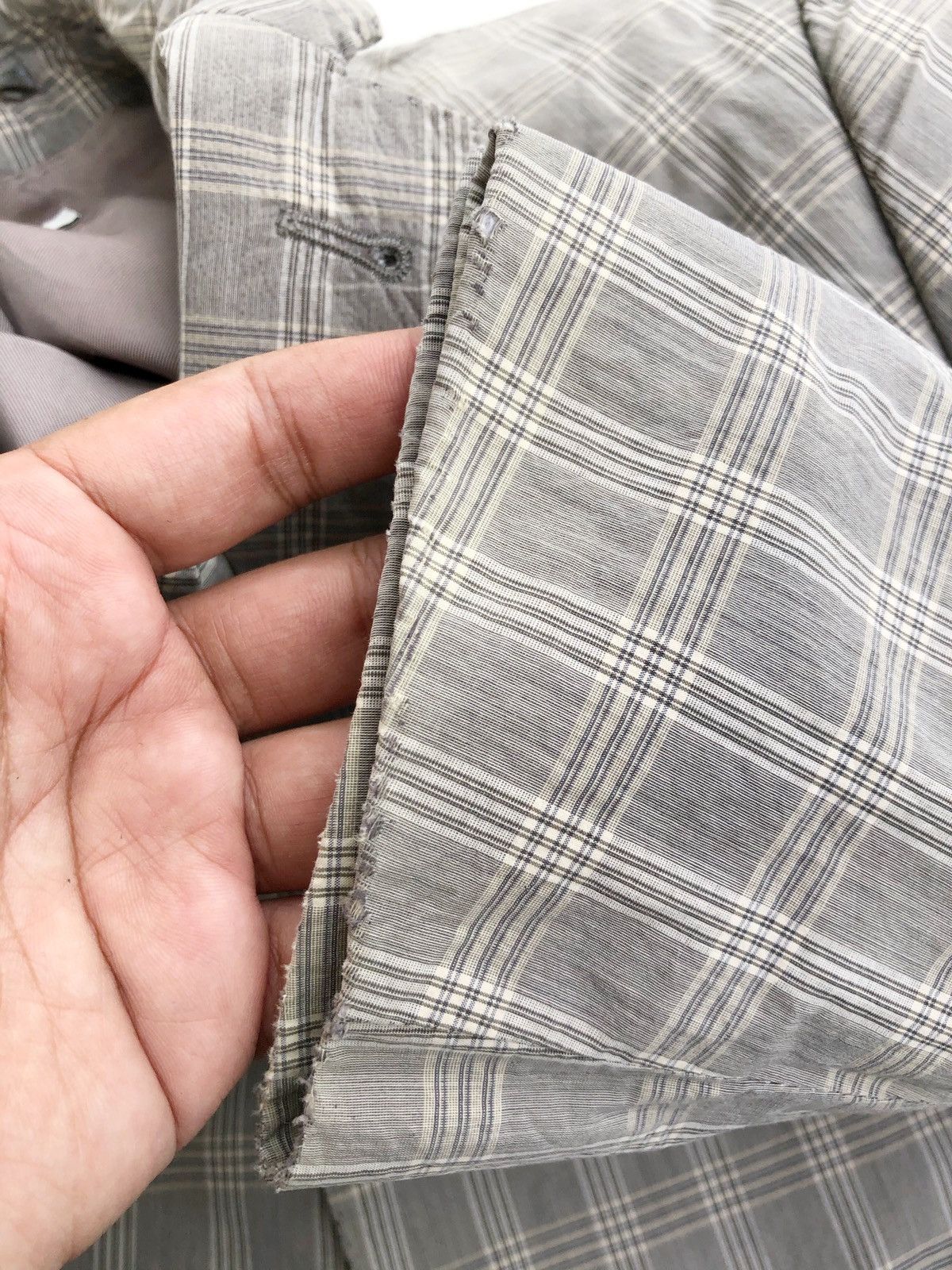 Dries Van Noten Vintage Dries Van Noten Grey Plaid Blazer Coat Size US XS / EU 42 / 0 - 12 Thumbnail