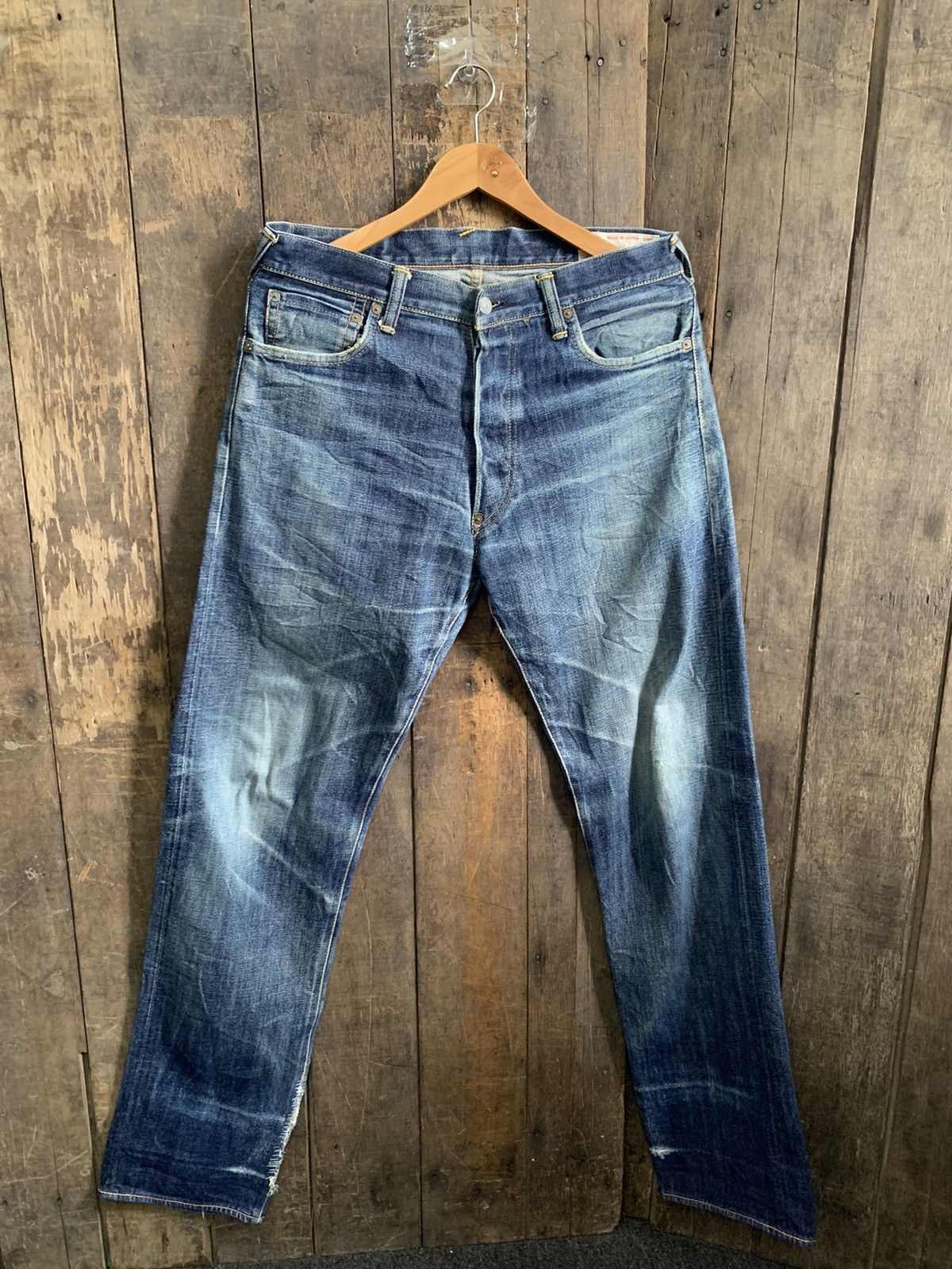Evisu Evisu Daicock Selvedge Distressed Denim Jeans Size US 34 / EU 50 - 3 Thumbnail