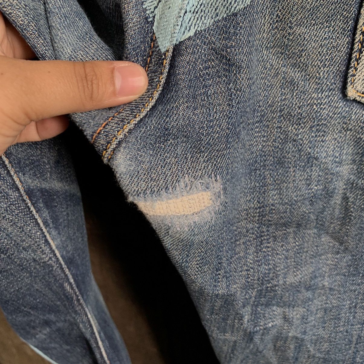Evisu Evisu Daicock Selvedge Distressed Denim Jeans Size US 34 / EU 50 - 9 Thumbnail