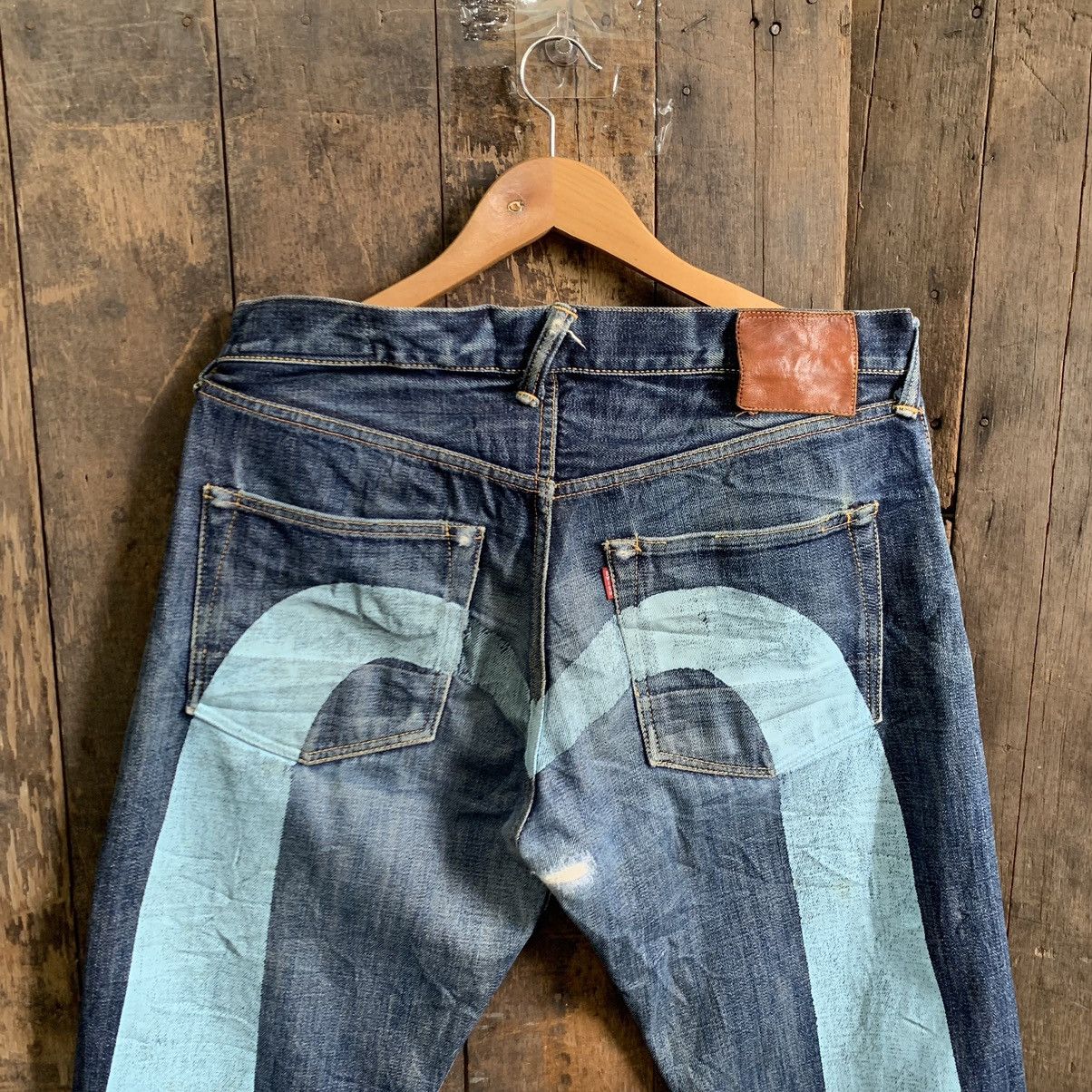 Evisu Evisu Daicock Selvedge Distressed Denim Jeans Size US 34 / EU 50 - 2 Thumbnail