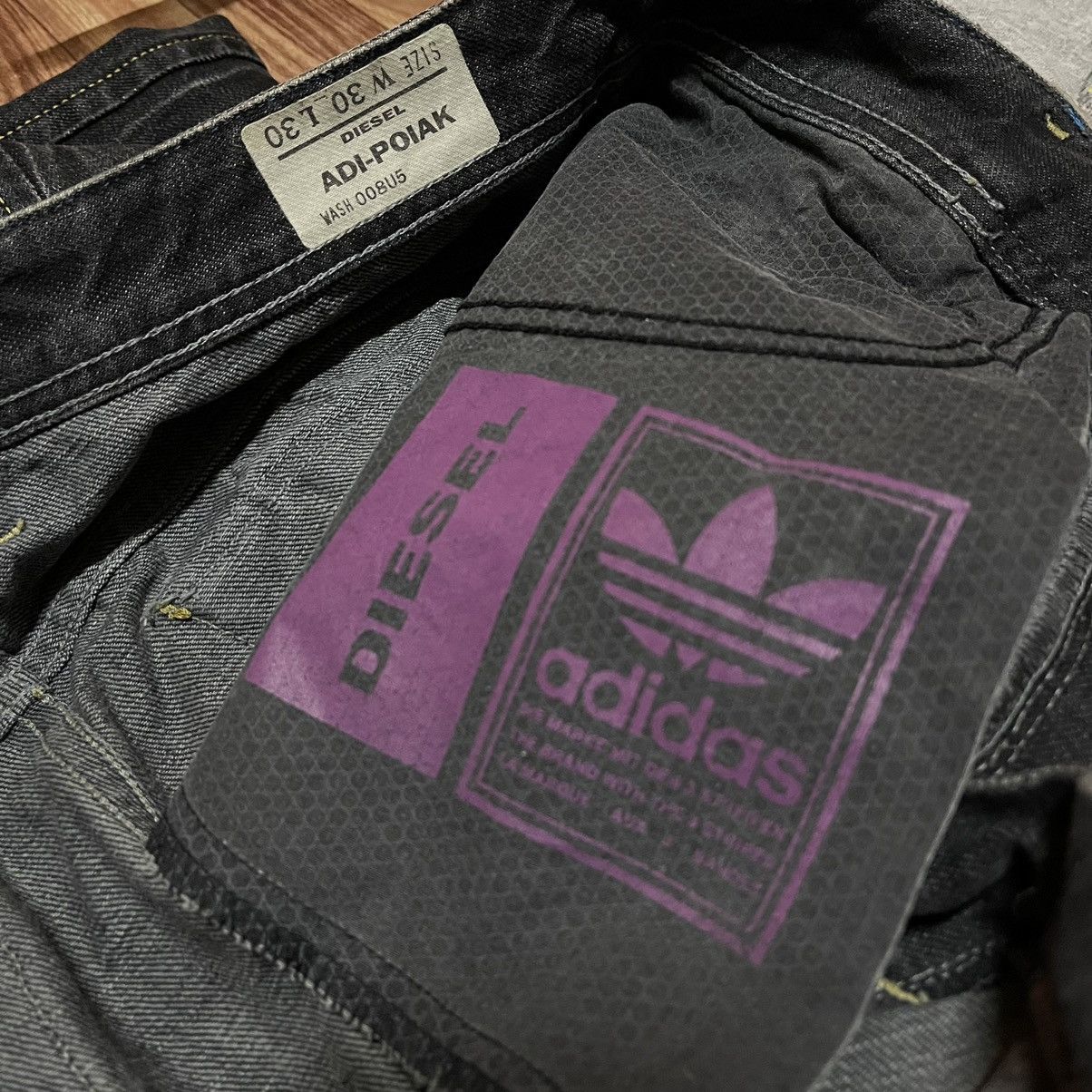 Adidas × Diesel Adidas X diesel jeans distressed Size US 33 - 10 Thumbnail