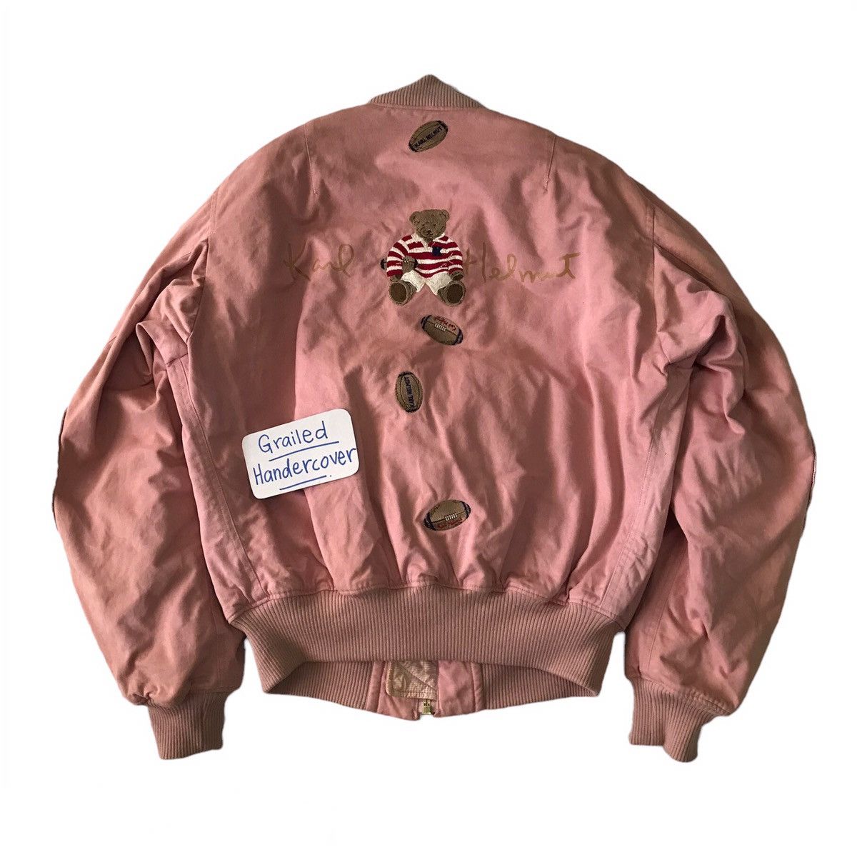 Karl Helmut Rare Karl Helmut Bear Bomber Jacket Size US M / EU 48-50 / 2 - 2 Thumbnail