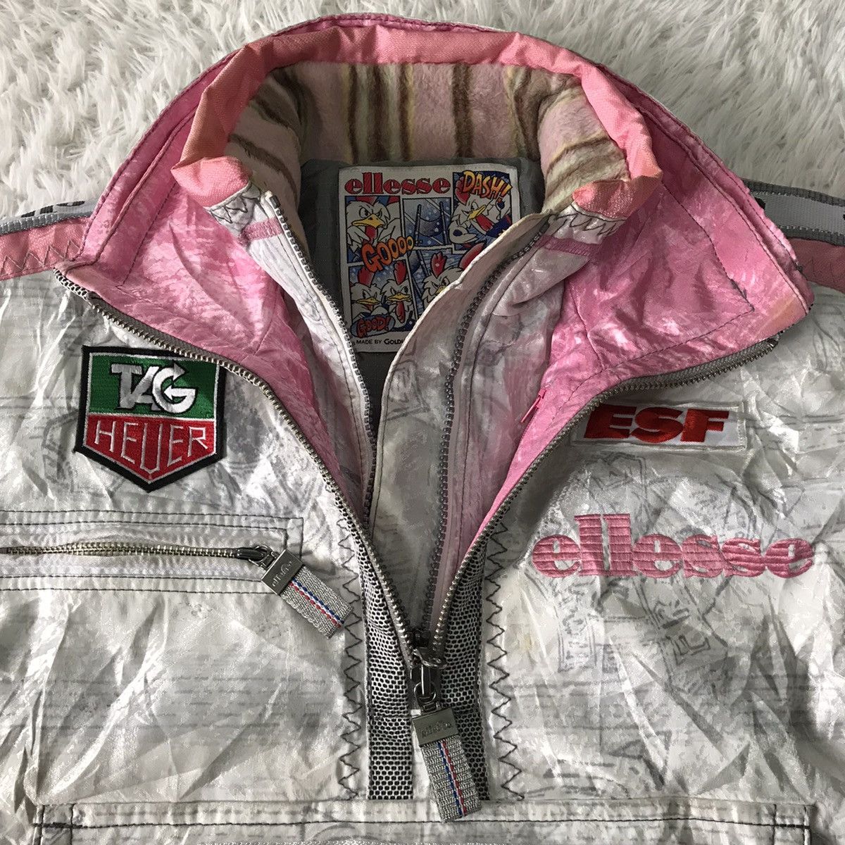 Ellesse × Goldwin Vtg Ellesse Federation Francaise De Ski Jacket ESF Tag Heuer Size US S / EU 44-46 / 1 - 13 Thumbnail
