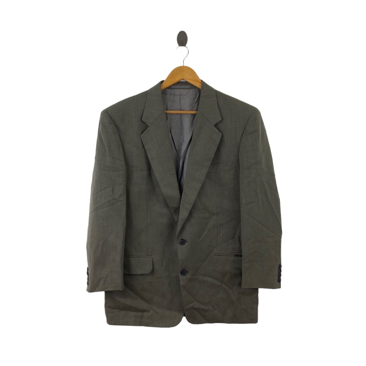 Calvin Klein CALVIN KLEIN CK Button Pocket Plain Blazer Suit Coat Size 48L - 1 Thumbnail