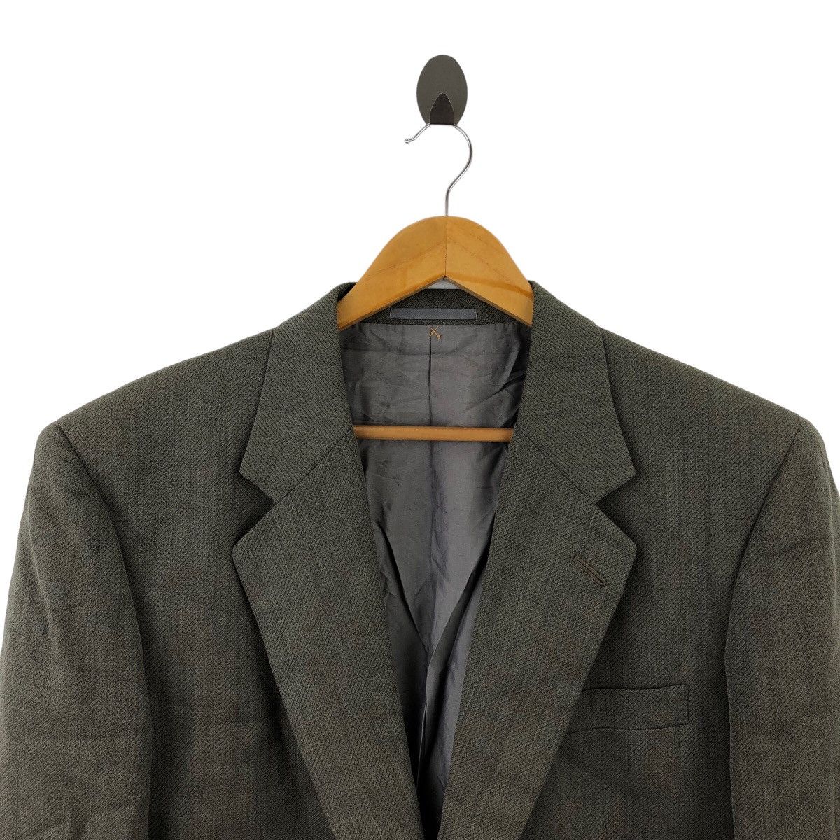 Calvin Klein CALVIN KLEIN CK Button Pocket Plain Blazer Suit Coat Size 48L - 2 Thumbnail