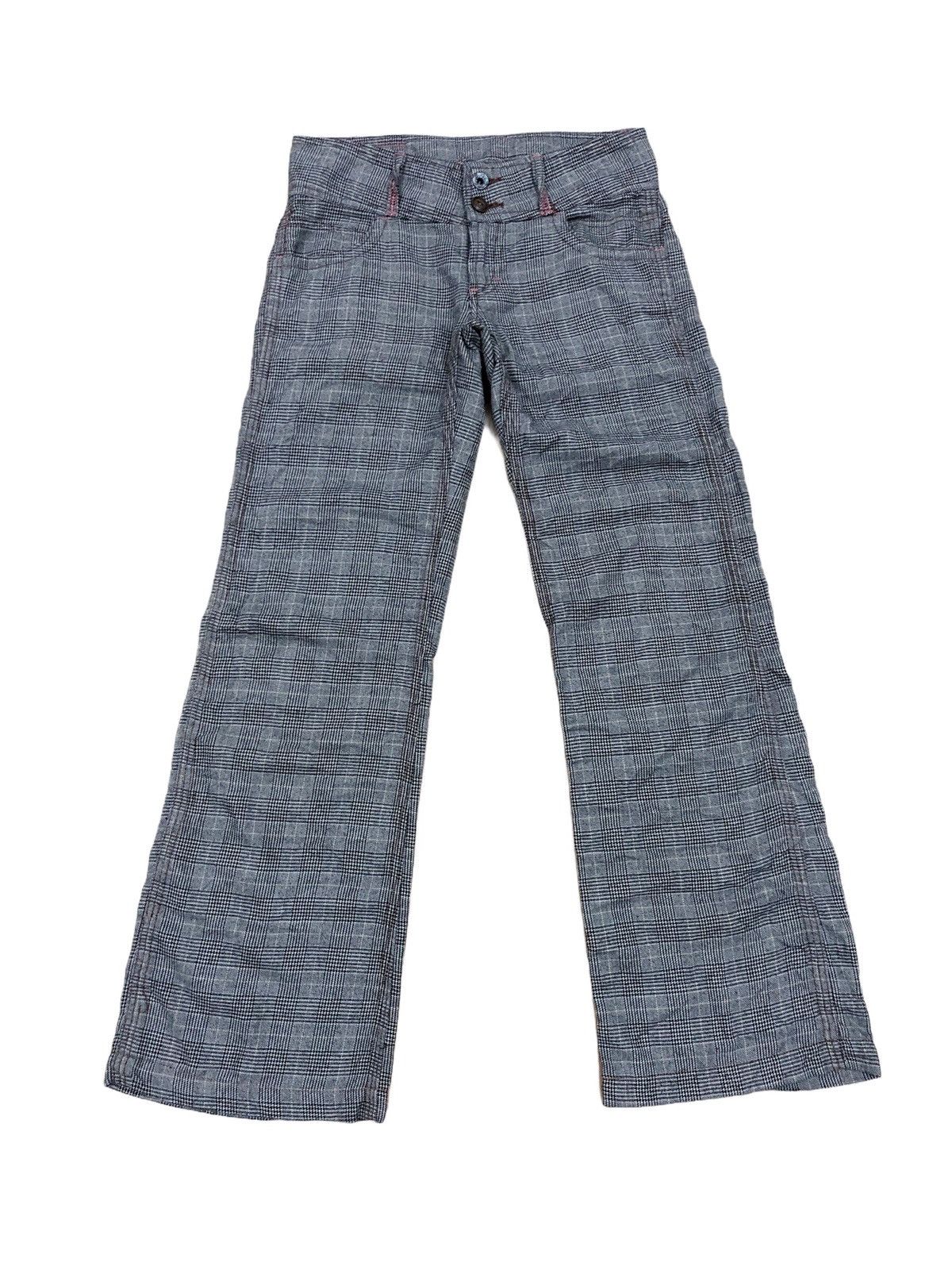 Japanese Brand Japanese Brand Betty Smith Wide Leg Checkered Pants Size US 28 / EU 44 - 2 Thumbnail