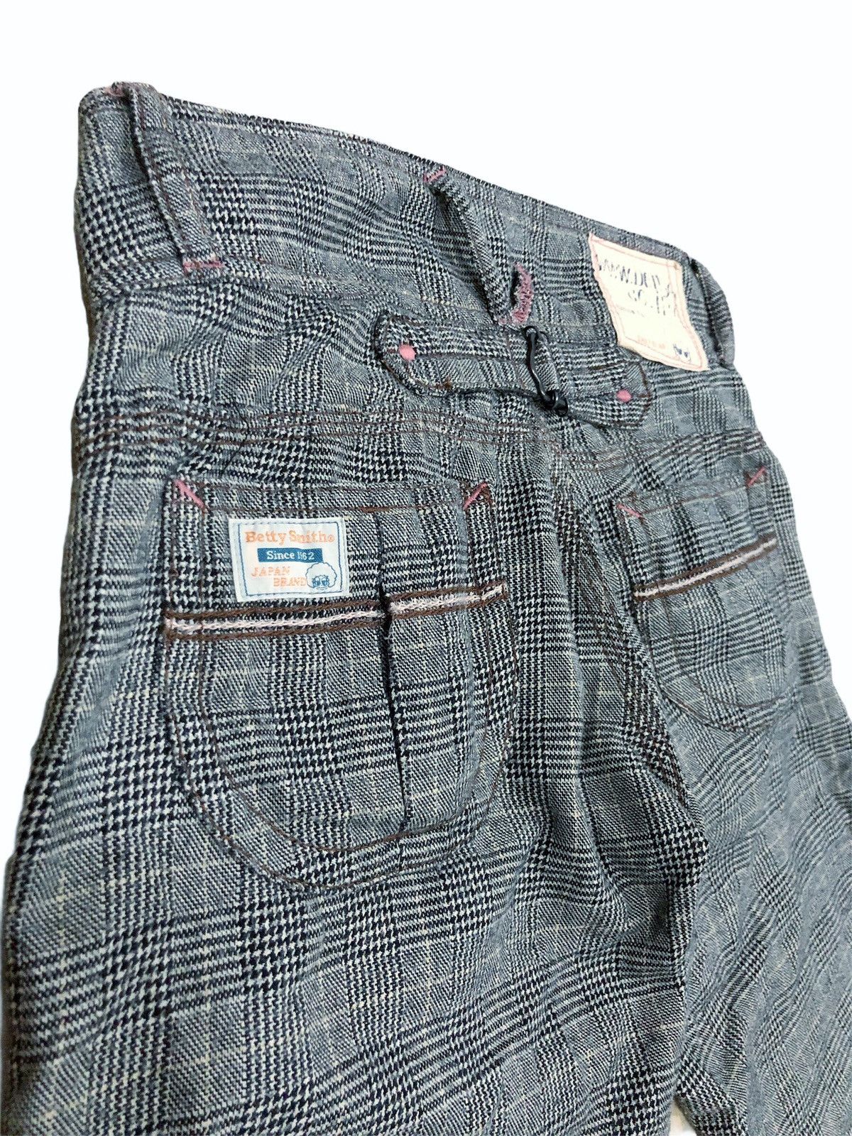 Japanese Brand Japanese Brand Betty Smith Wide Leg Checkered Pants Size US 28 / EU 44 - 5 Thumbnail