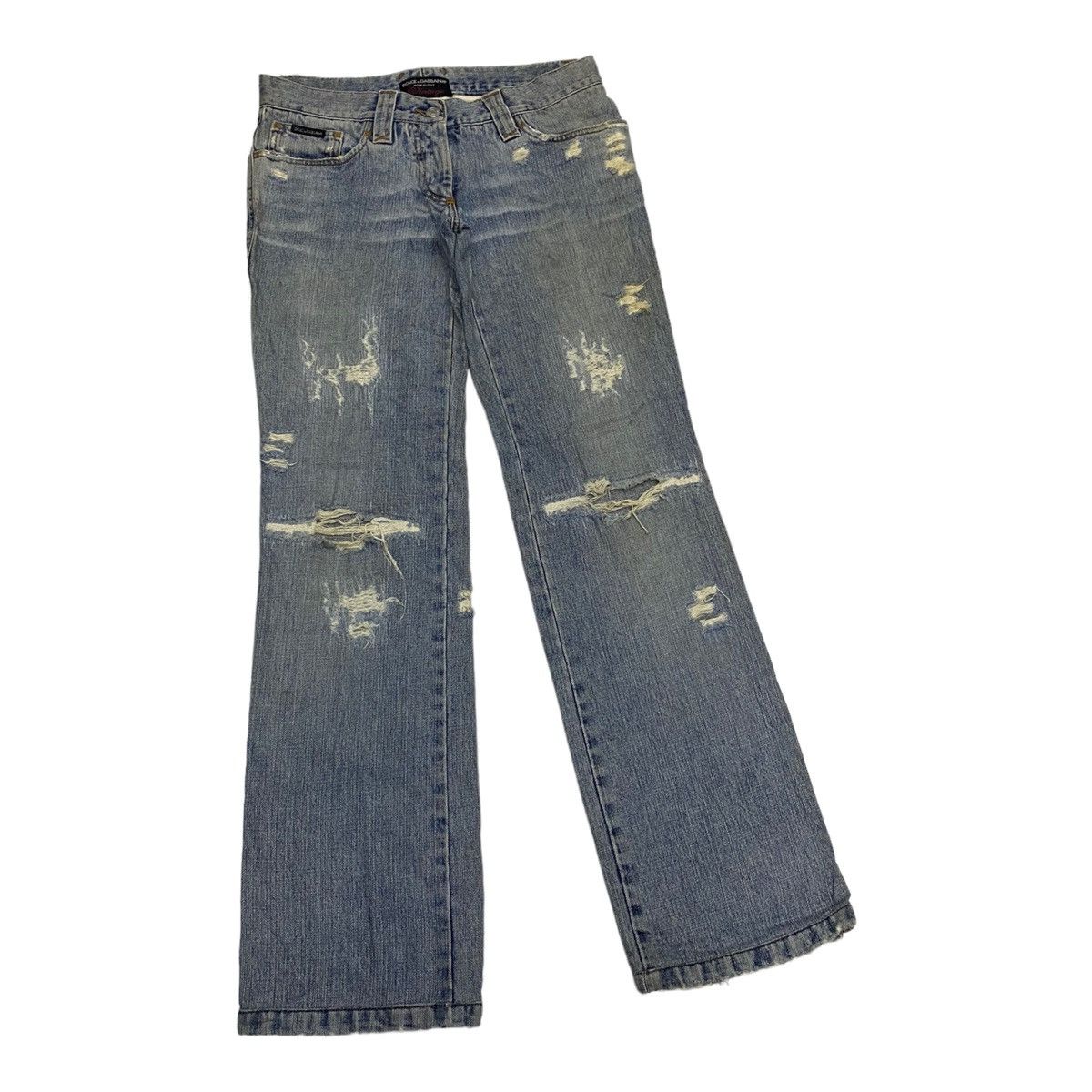 Dolce & Gabbana DOLCE & GABBANA MADE IN ITALY VINTAGE DISTRESSED DENIM PANTS Size 30" / US 8 / IT 44 - 5 Thumbnail