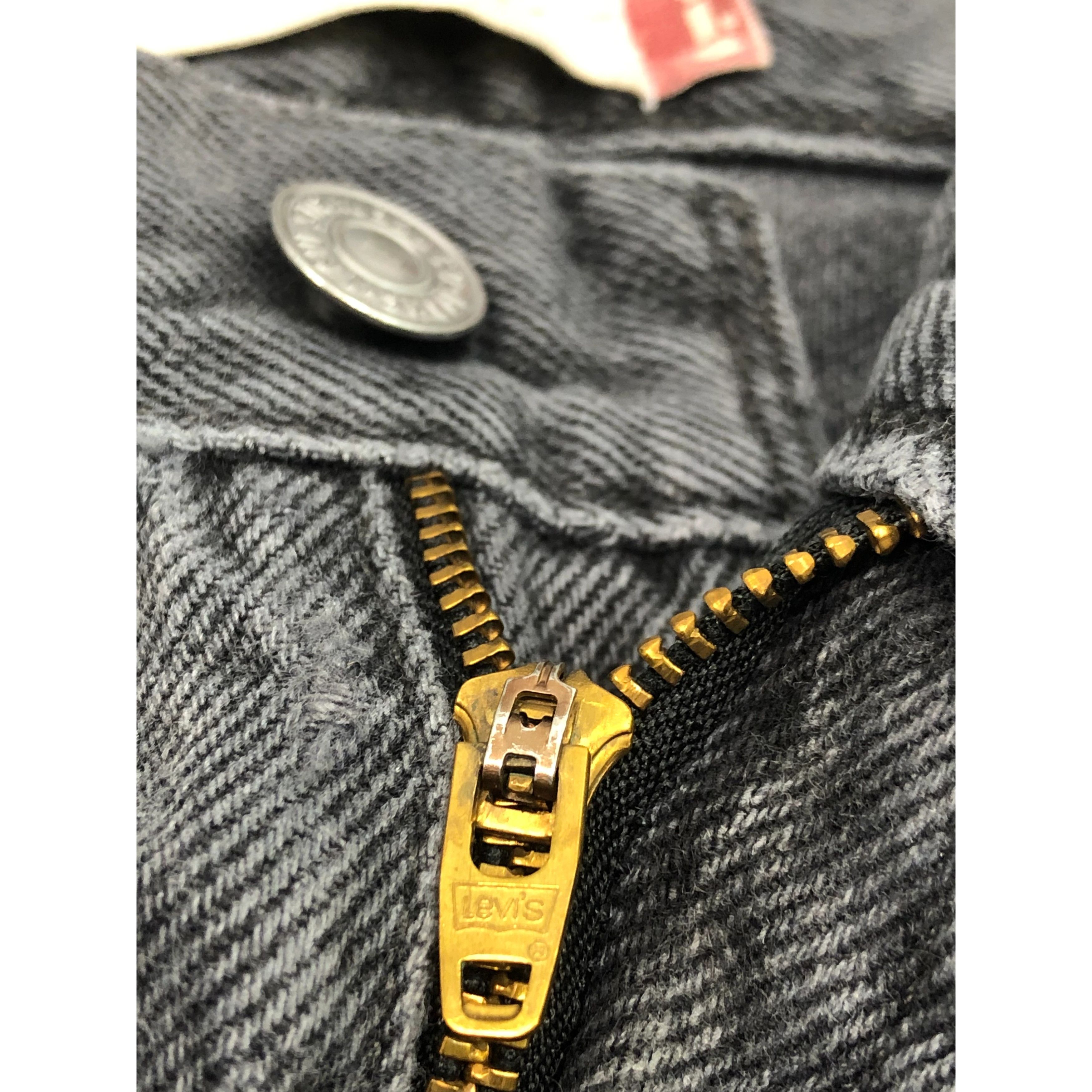 Levi's Vintage Sun Faded Levis 550 Relaxed Fit Black Denim DP0272 Size US 36 / EU 52 - 7 Thumbnail