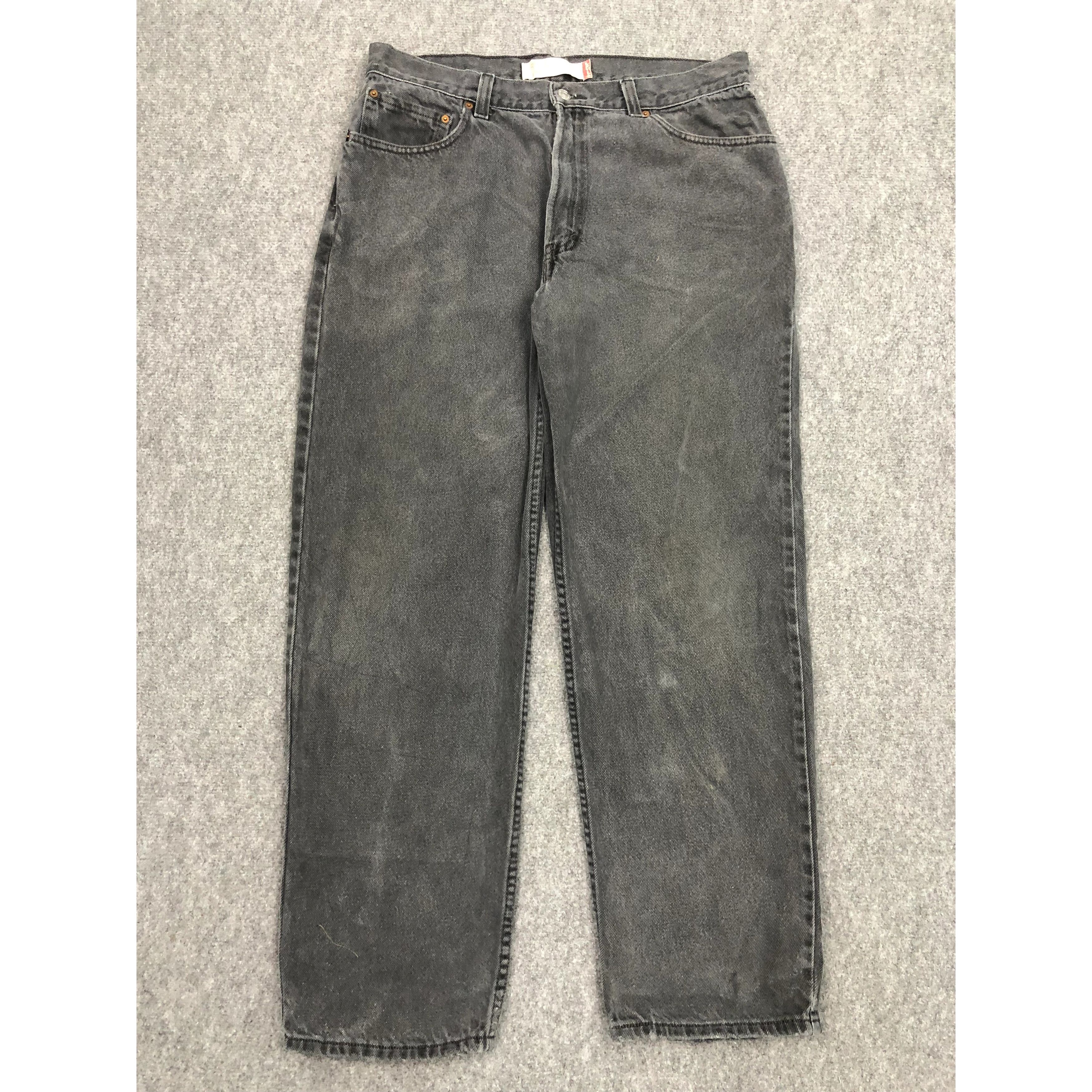 Levi's Vintage Sun Faded Levis 550 Relaxed Fit Black Denim DP0272 Size US 36 / EU 52 - 1 Thumbnail