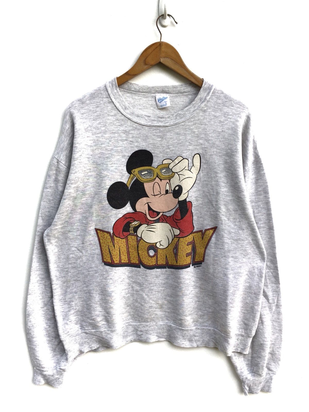 Mickey Mouse × Vintage Vintage 80s Mickey Mouse Sweatshirt Size US L / EU 52-54 / 3 - 1 Thumbnail