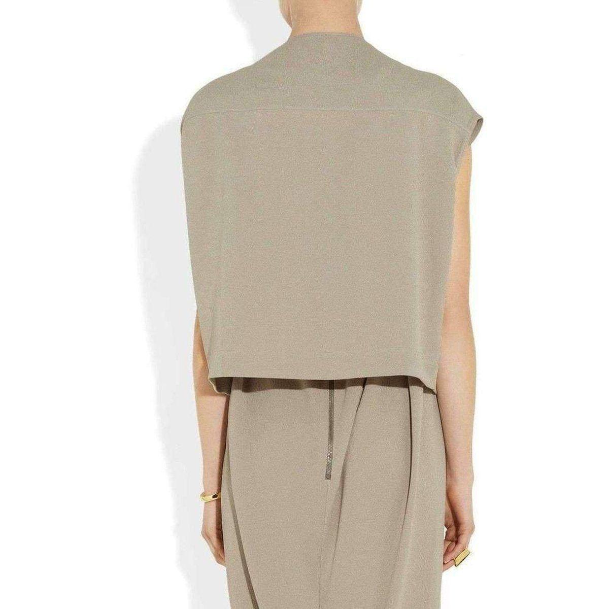 Rick Owens Dagger Mantlette Silk-crepe Jacket Size M / US 6-8 / IT 42-44 - 4 Thumbnail