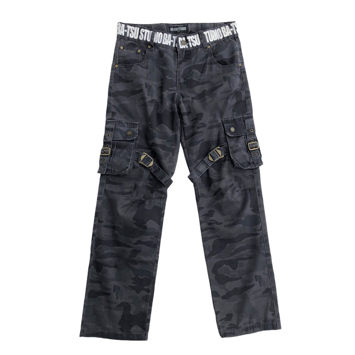 Japanese Brand Batsu-Studio Japan Camo Parachute Pants Size US 28 / EU 44 - 2 Thumbnail