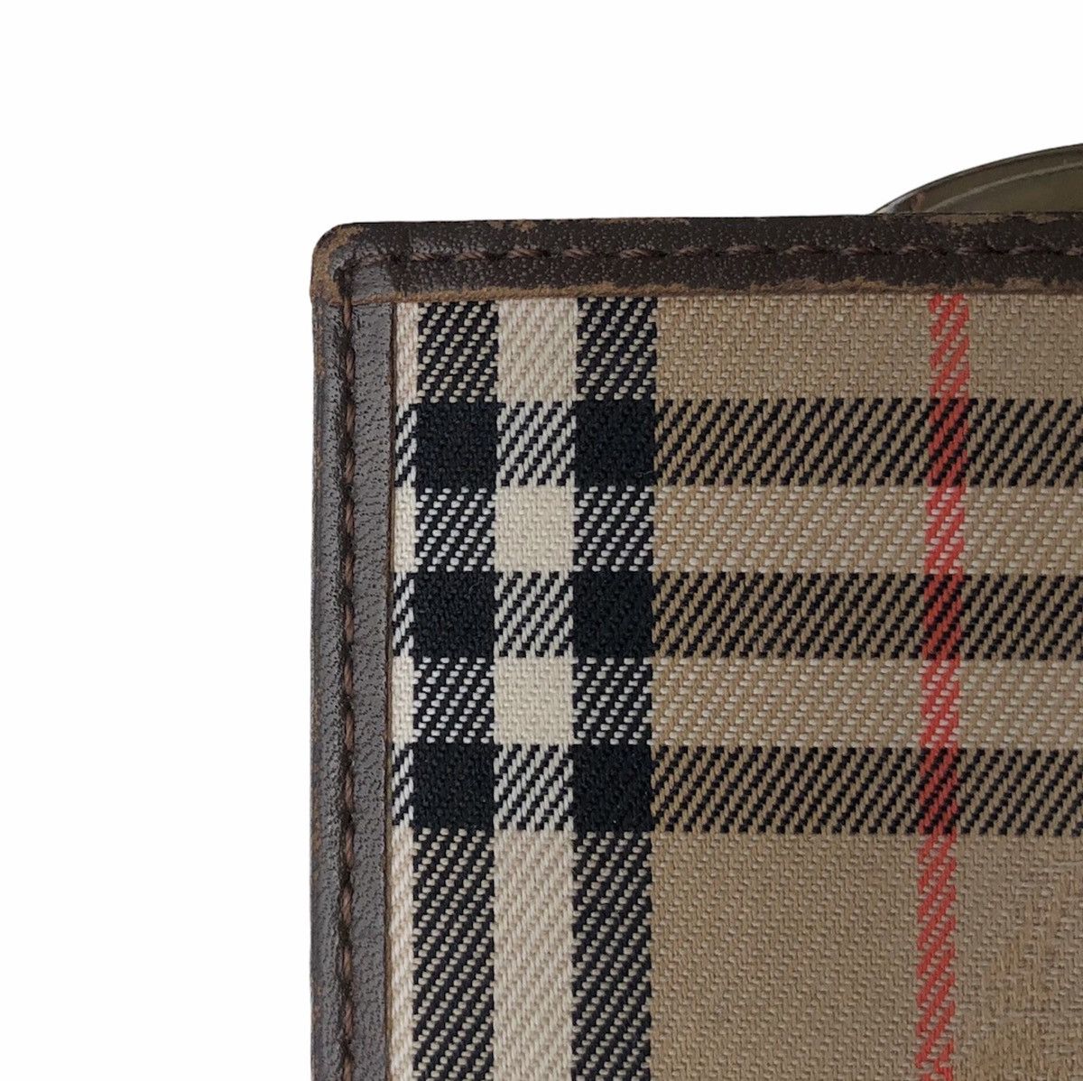 Burberry Vintage Burberrys Horse Ferry Check Folded Wallet Size ONE SIZE - 18 Thumbnail