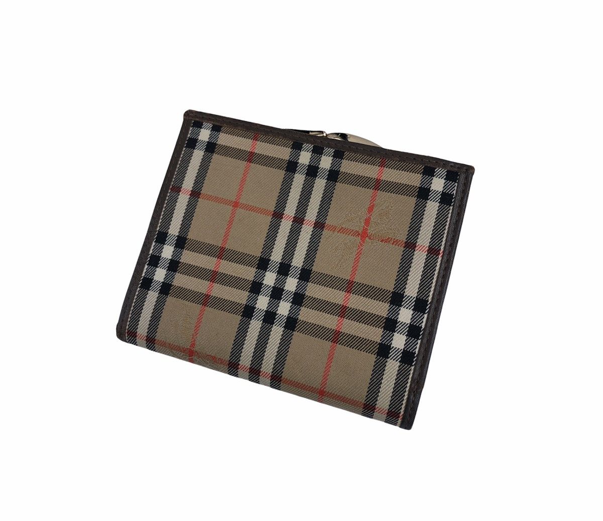 Burberry Vintage Burberrys Horse Ferry Check Folded Wallet Size ONE SIZE - 13 Thumbnail