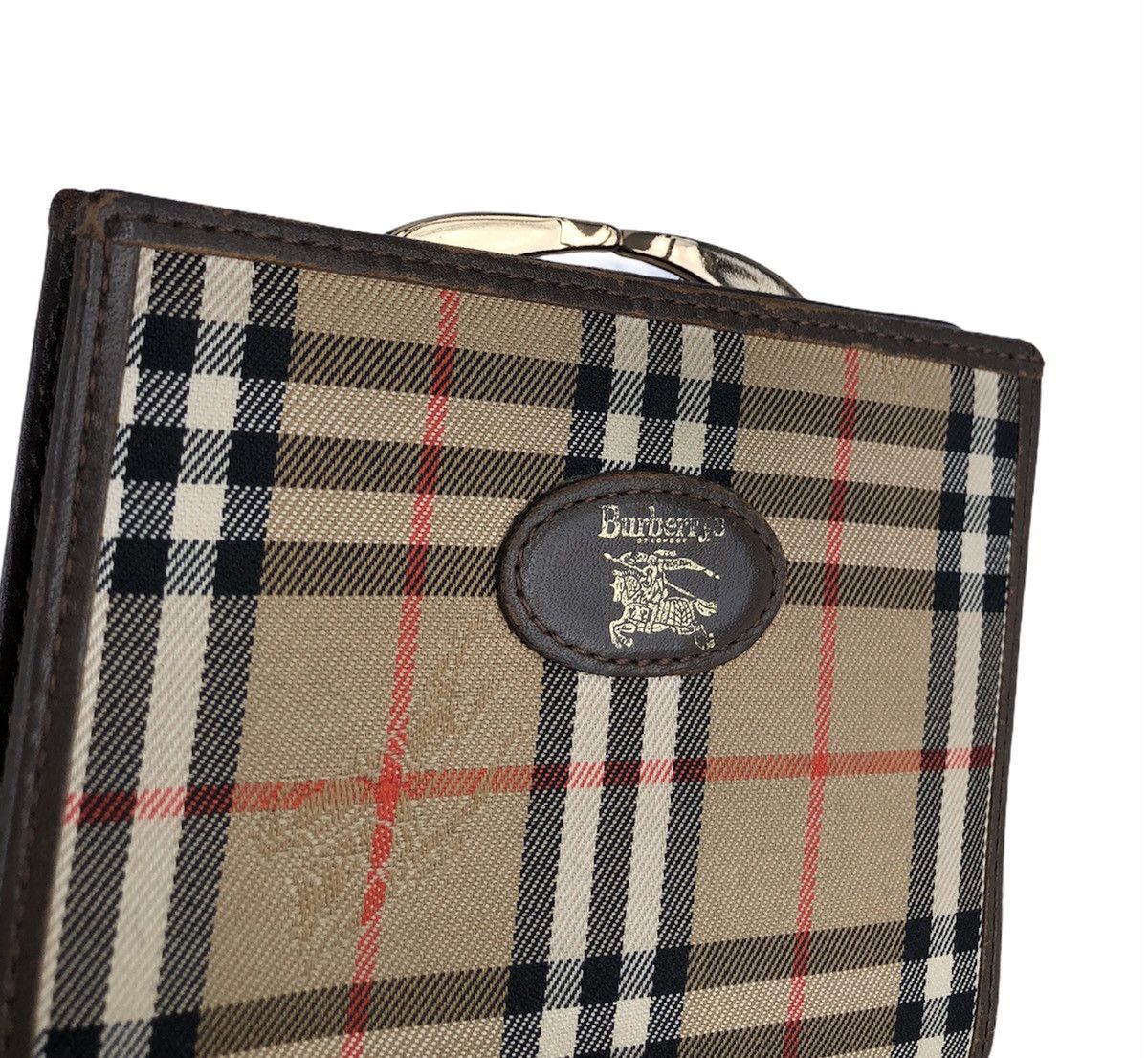 Burberry Vintage Burberrys Horse Ferry Check Folded Wallet Size ONE SIZE - 11 Thumbnail