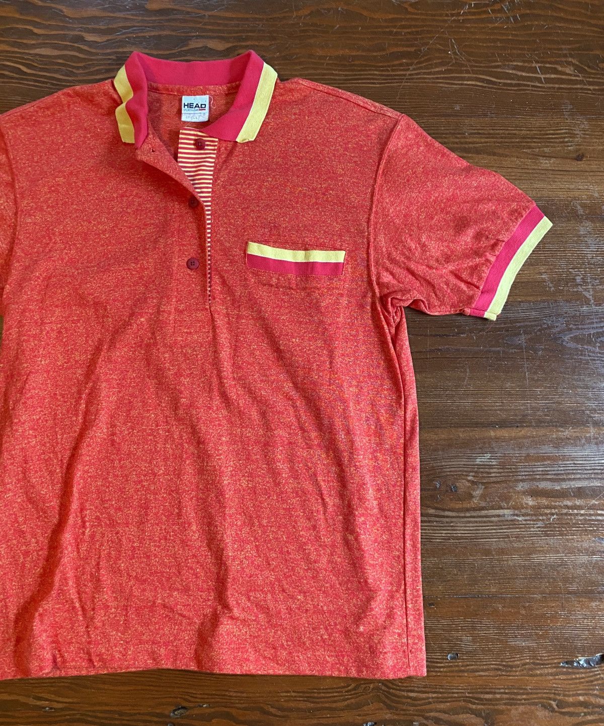 Vintage Vintage 80’s Head Neon Marble Look Tennis Polo Size US S / EU 44-46 / 1 - 1 Thumbnail