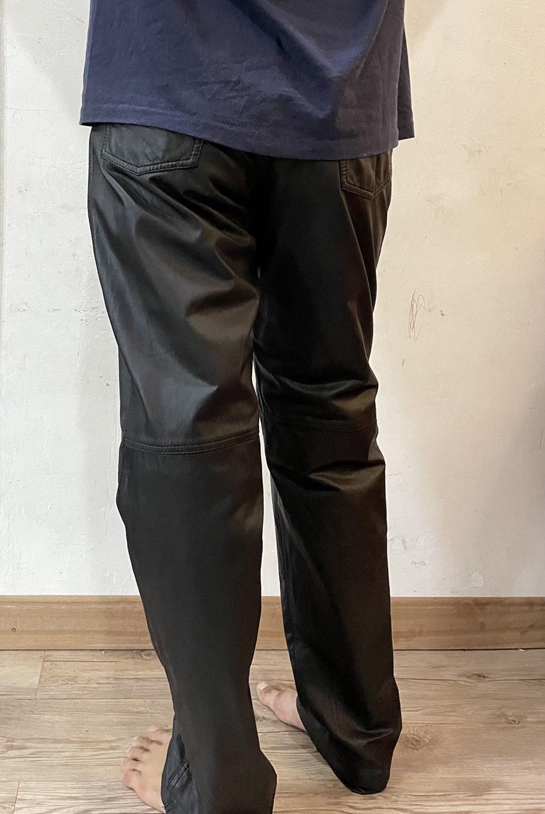 Leather MADE IN JAPAN Nankai Motorcycle Leather Pants Size US 29 - 18 Thumbnail