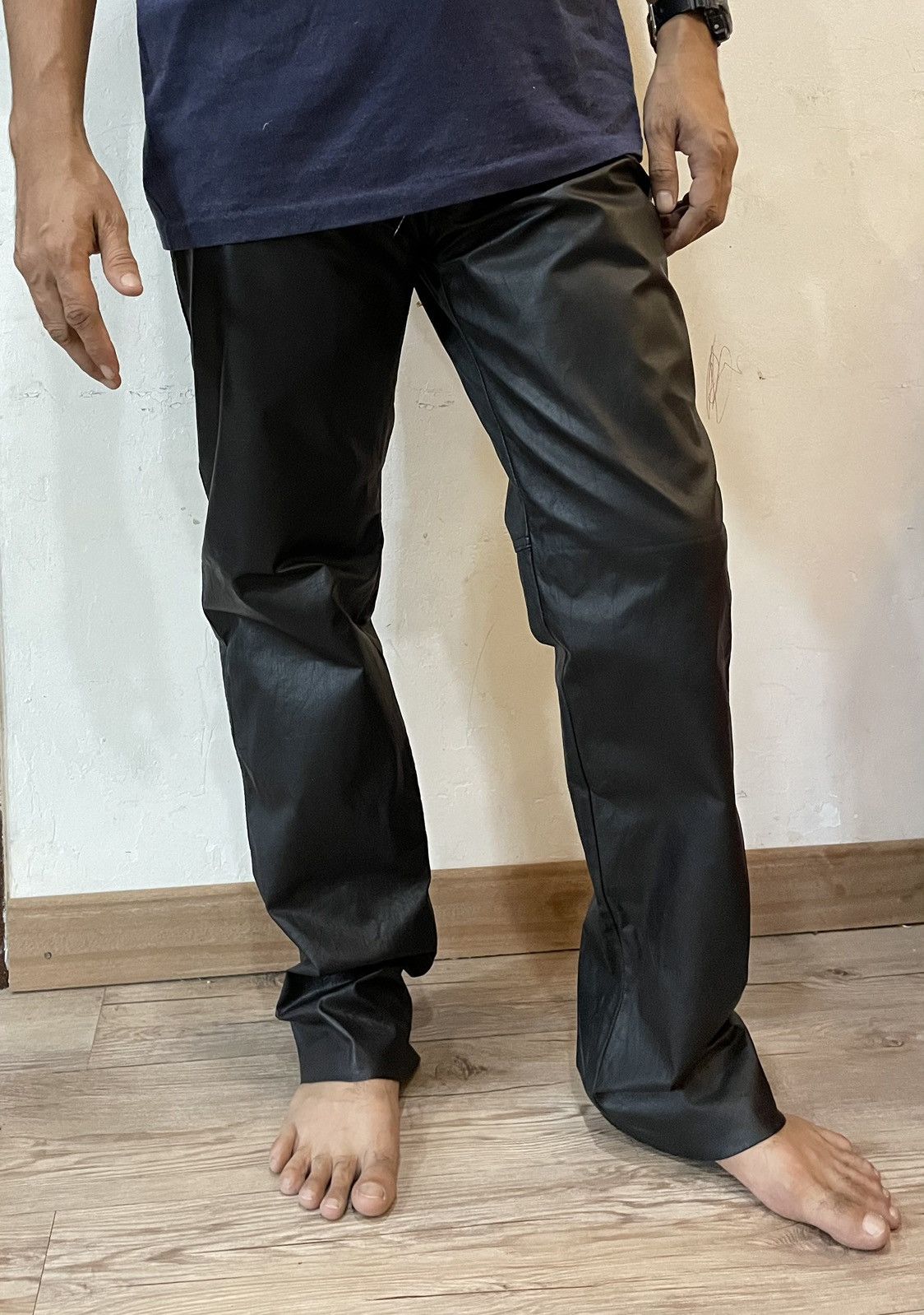 Leather MADE IN JAPAN Nankai Motorcycle Leather Pants Size US 29 - 16 Thumbnail
