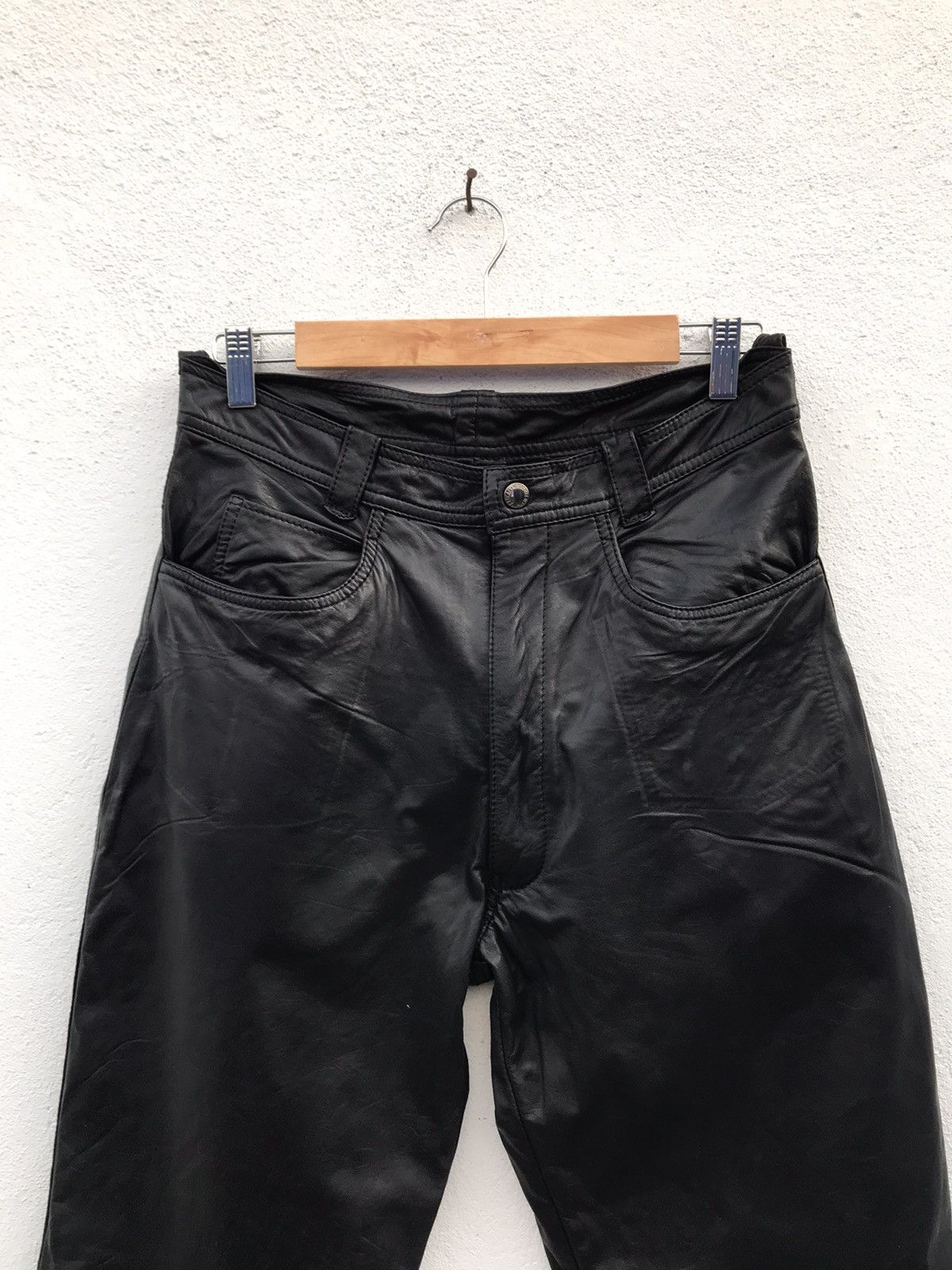 Leather MADE IN JAPAN Nankai Motorcycle Leather Pants Size US 29 - 2 Thumbnail
