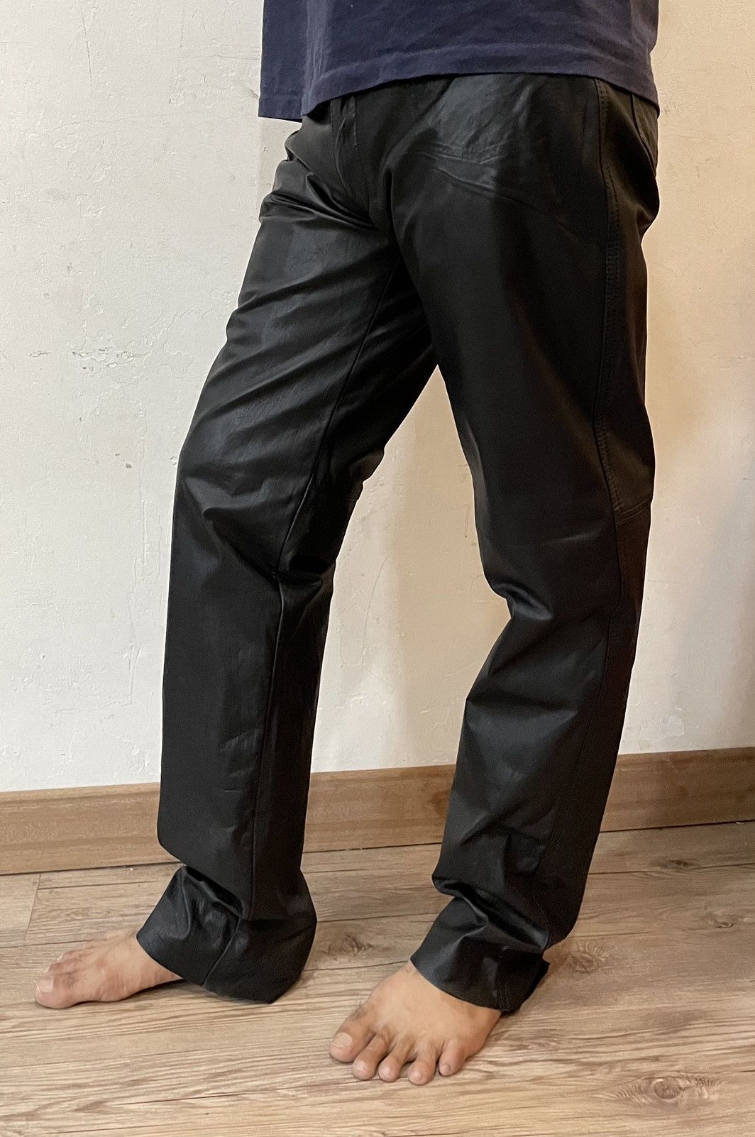 Leather MADE IN JAPAN Nankai Motorcycle Leather Pants Size US 29 - 17 Thumbnail