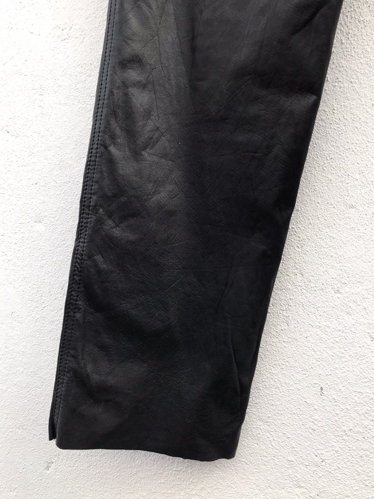 Leather MADE IN JAPAN Nankai Motorcycle Leather Pants Size US 29 - 11 Thumbnail