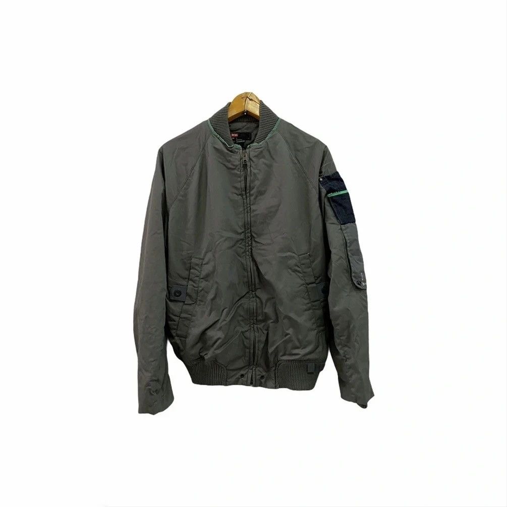 Diesel × Vintage DIESEL VINTAGE INDIGO THERMIC DISTRESSED BOMBER JACKET Size US M / EU 48-50 / 2 - 2 Thumbnail