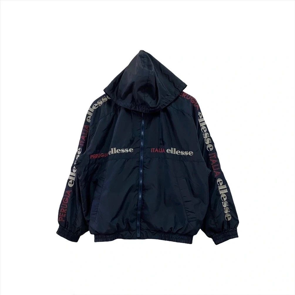 Ellesse × Japanese Brand × Vintage PERUGIA ELLESE ITALIA SPELL OUT STRAP WINDBREAKER Size US S / EU 44-46 / 1 - 2 Thumbnail