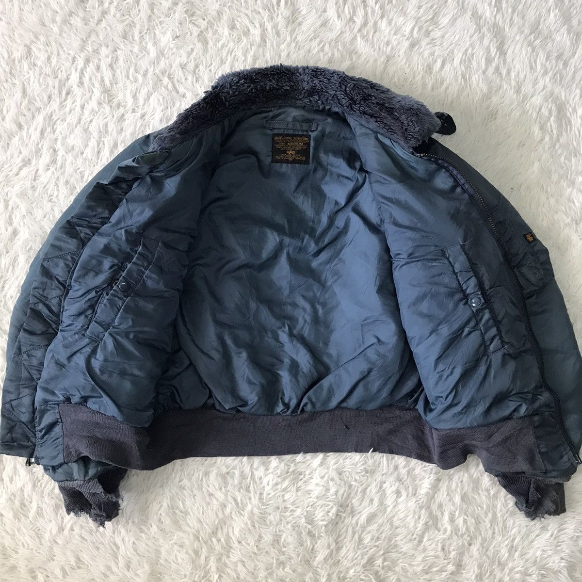 Alpha Industries Vtg B-15C Alpha Industries Bomber Flight Jacket Size US M / EU 48-50 / 2 - 16 Thumbnail