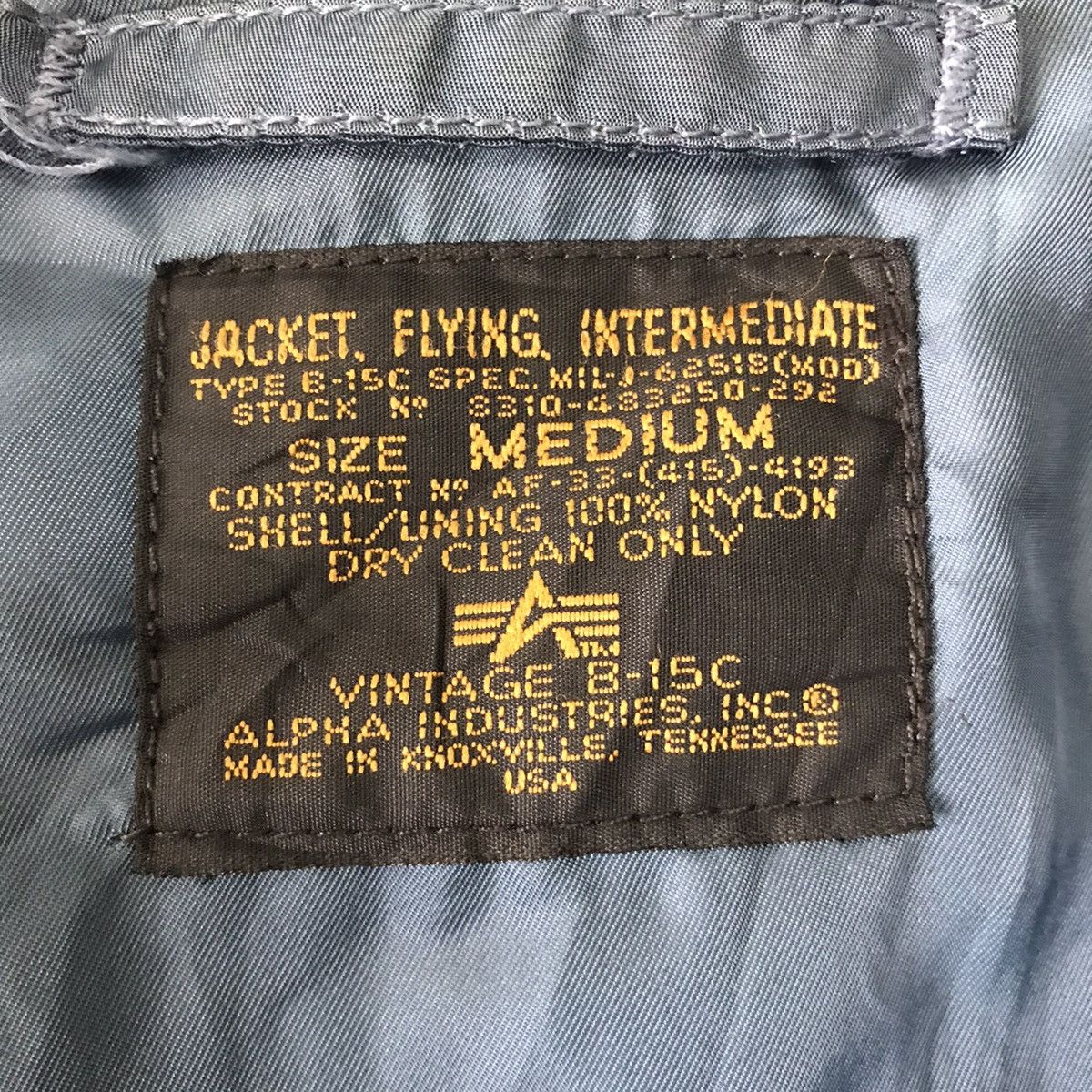 Alpha Industries Vtg B-15C Alpha Industries Bomber Flight Jacket Size US M / EU 48-50 / 2 - 19 Thumbnail