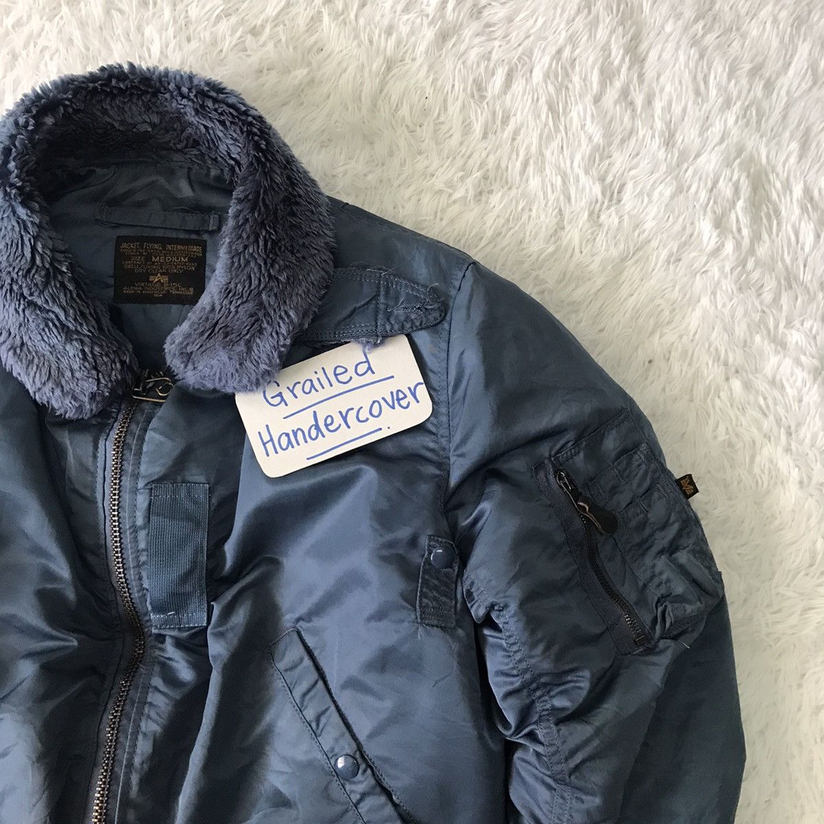 Alpha Industries Vtg B-15C Alpha Industries Bomber Flight Jacket Size US M / EU 48-50 / 2 - 7 Thumbnail
