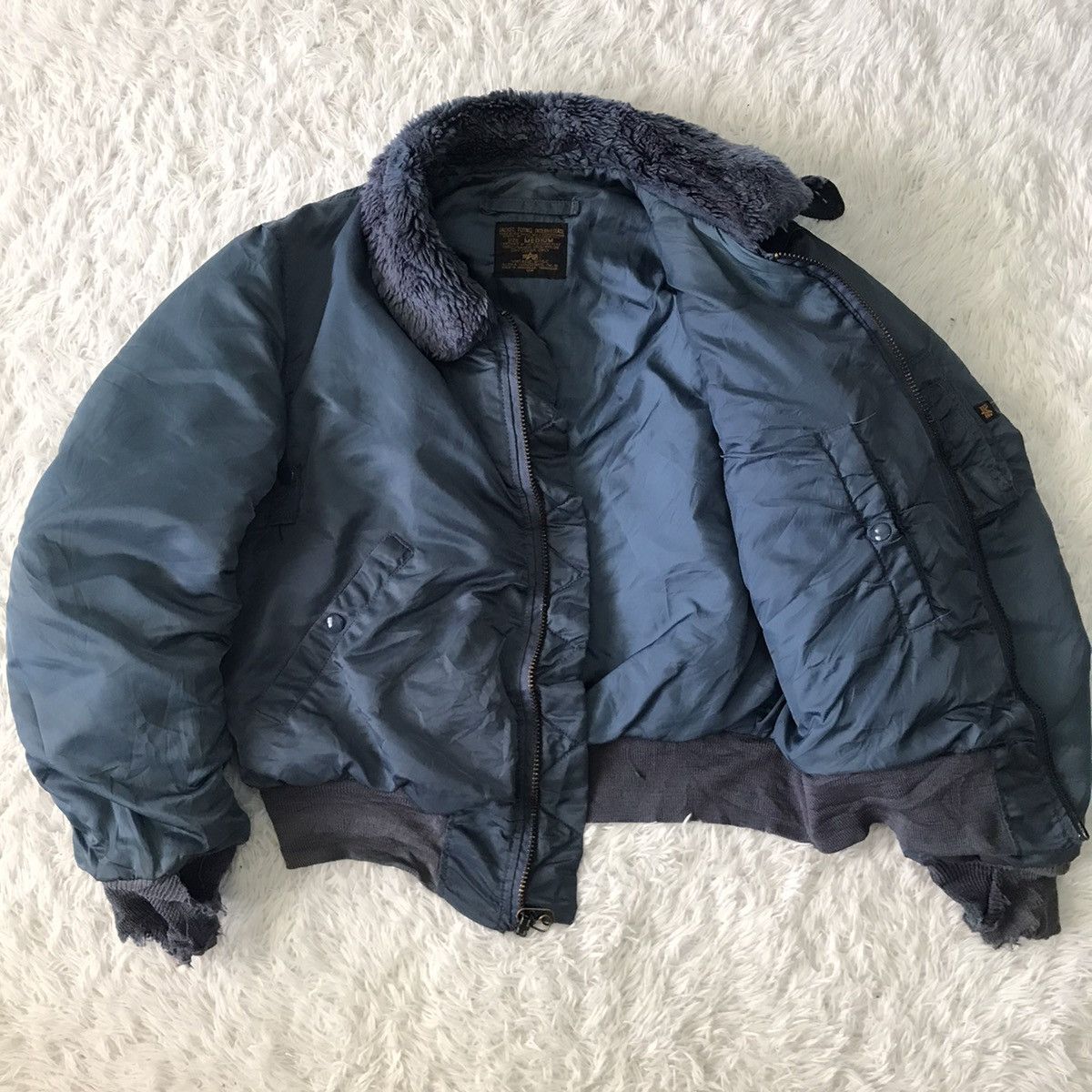 Alpha Industries Vtg B-15C Alpha Industries Bomber Flight Jacket Size US M / EU 48-50 / 2 - 15 Thumbnail