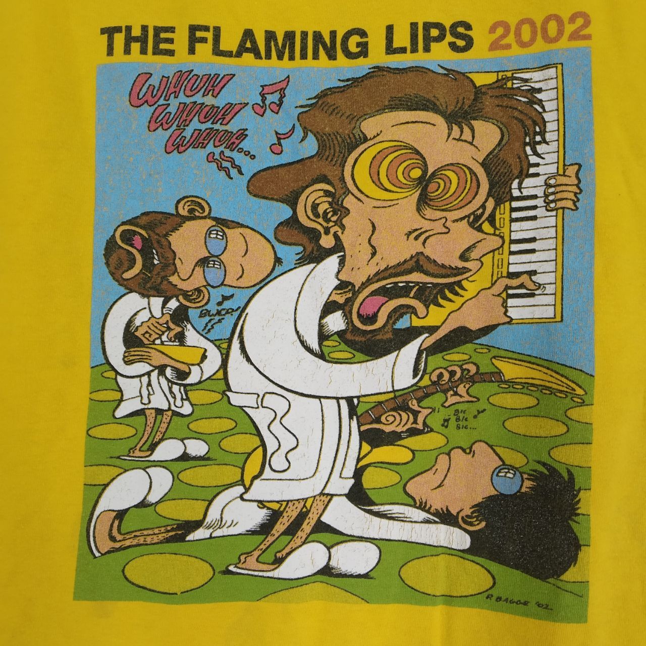 Band Tees Vintage 2002 The Flaming Lips Post Punk Whuh Whuh Whuh Band Size US L / EU 52-54 / 3 - 4 Thumbnail