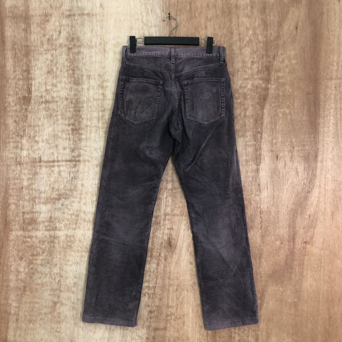 Japanese Brand Top Valu Purple Corduroy Casual pants #6194 Size US 26 / EU 42 - 6 Thumbnail