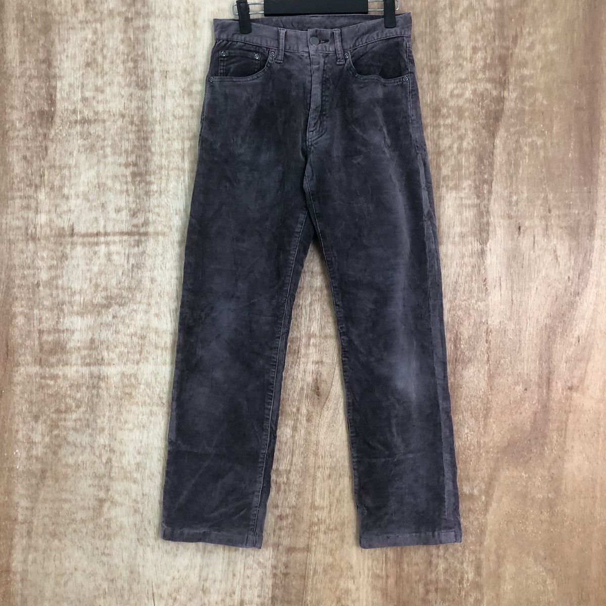 Japanese Brand Top Valu Purple Corduroy Casual pants #6194 Size US 26 / EU 42 - 3 Thumbnail