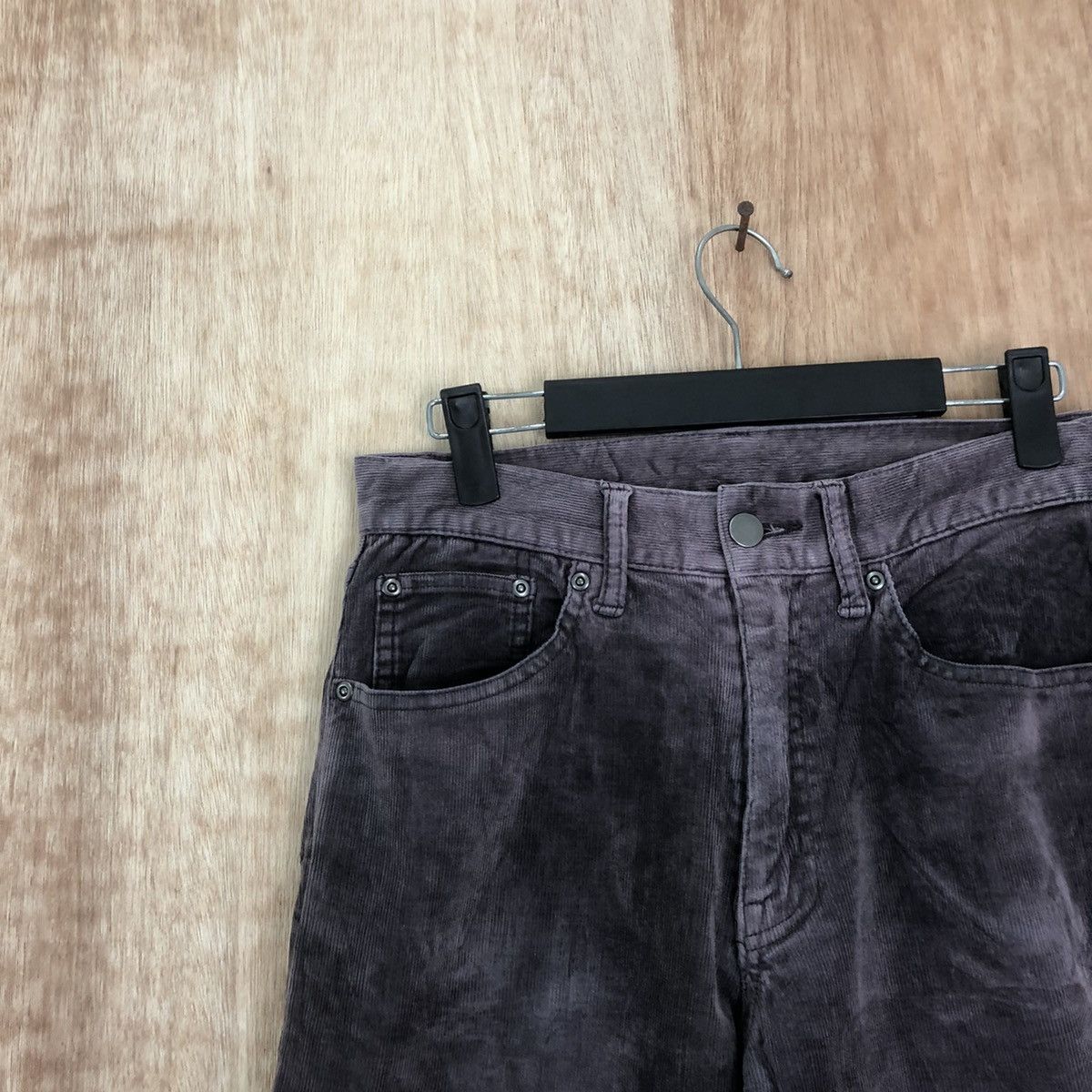 Japanese Brand Top Valu Purple Corduroy Casual pants #6194 Size US 26 / EU 42 - 4 Thumbnail