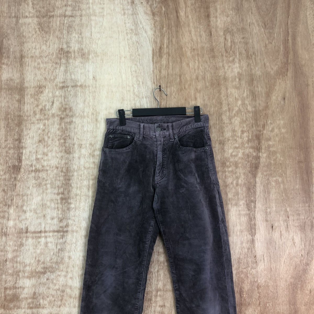 Japanese Brand Top Valu Purple Corduroy Casual pants #6194 Size US 26 / EU 42 - 2 Thumbnail