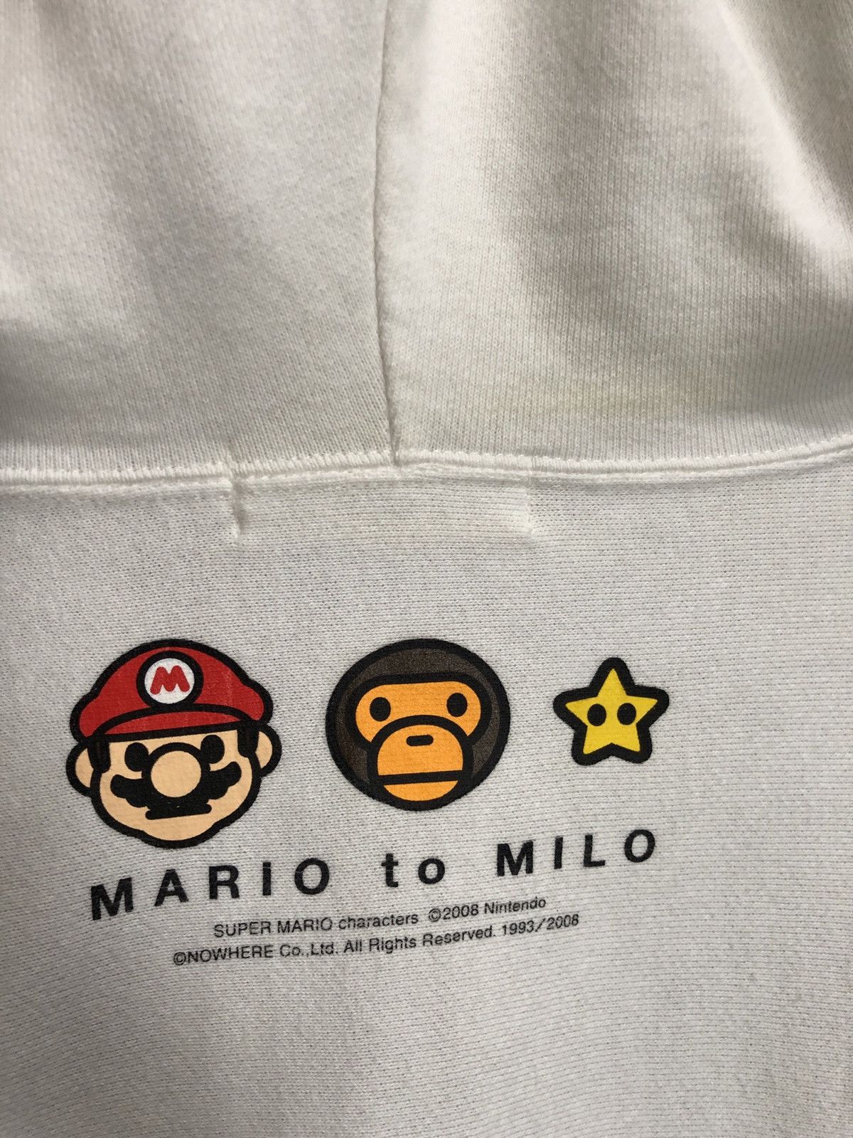 Bape Bape x Mario Baby Milo Monogram Full Zip Hoodie Size US L / EU 52-54 / 3 - 5 Thumbnail