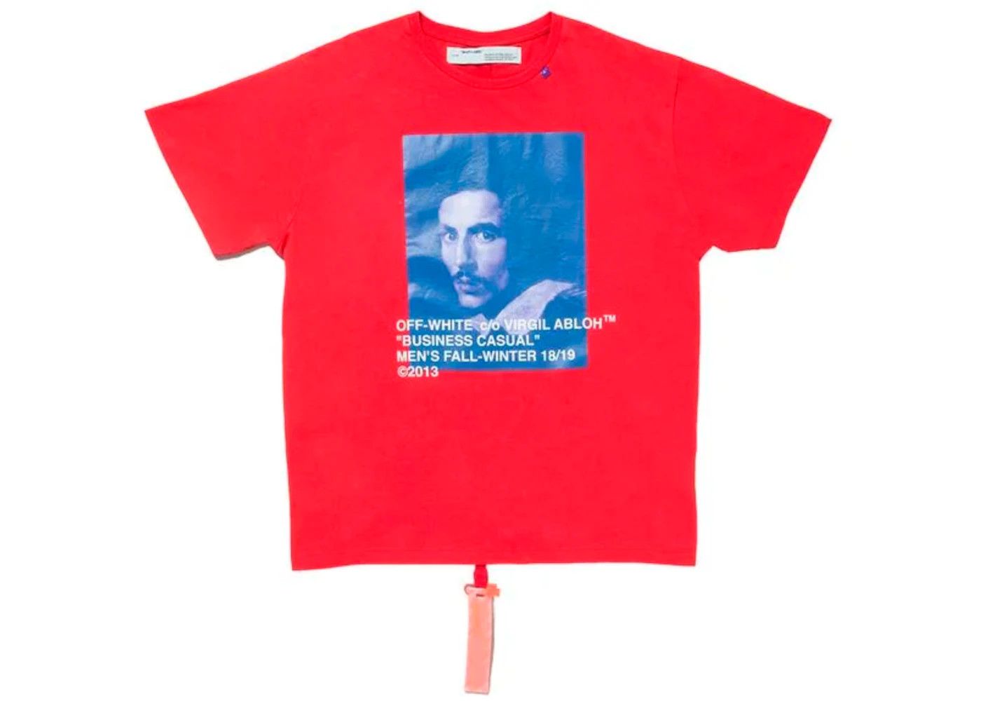 image of Off White X Mca Bernini Tee in Red, Men's (Size Medium)