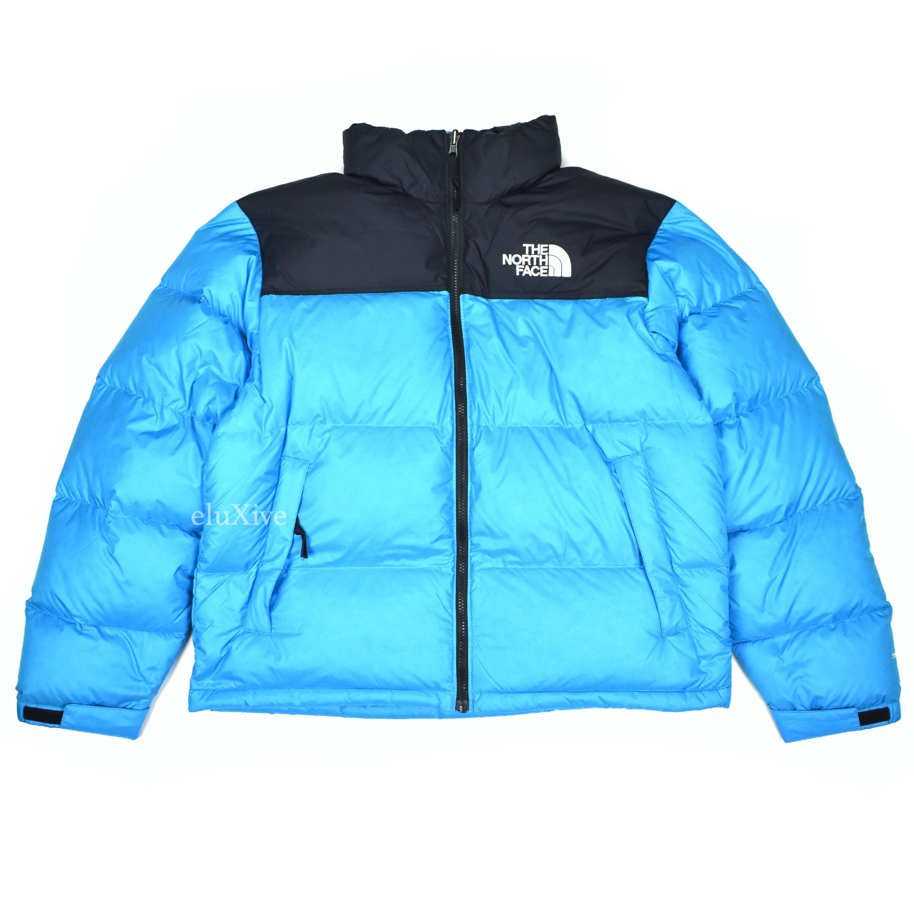 Pre-owned The North Face 1996 Retro Nuptse Down Puffer Jacket Blue L
