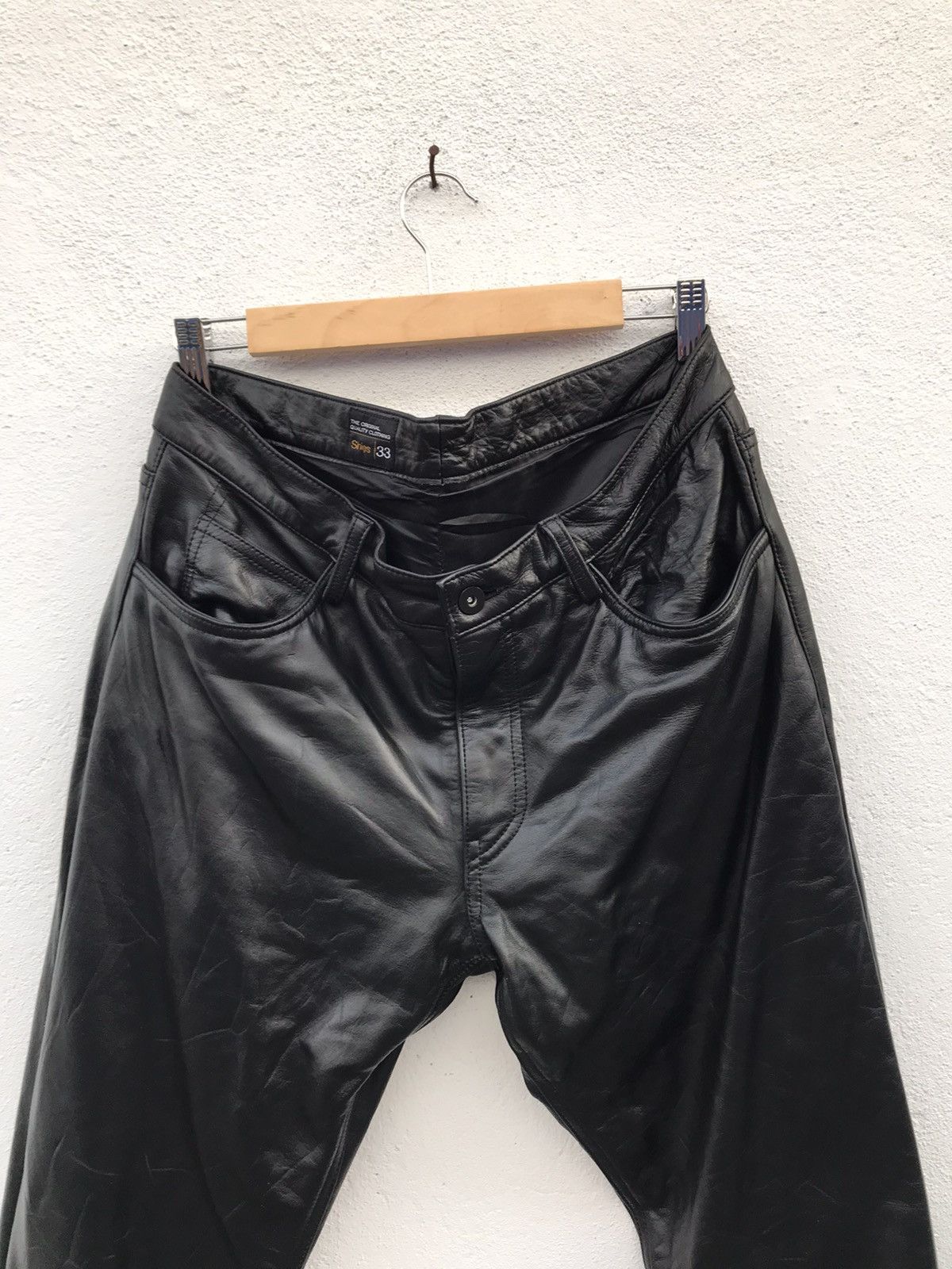 Leather Japan Brand SHIPS Leather Pant Size US 31 - 2 Thumbnail