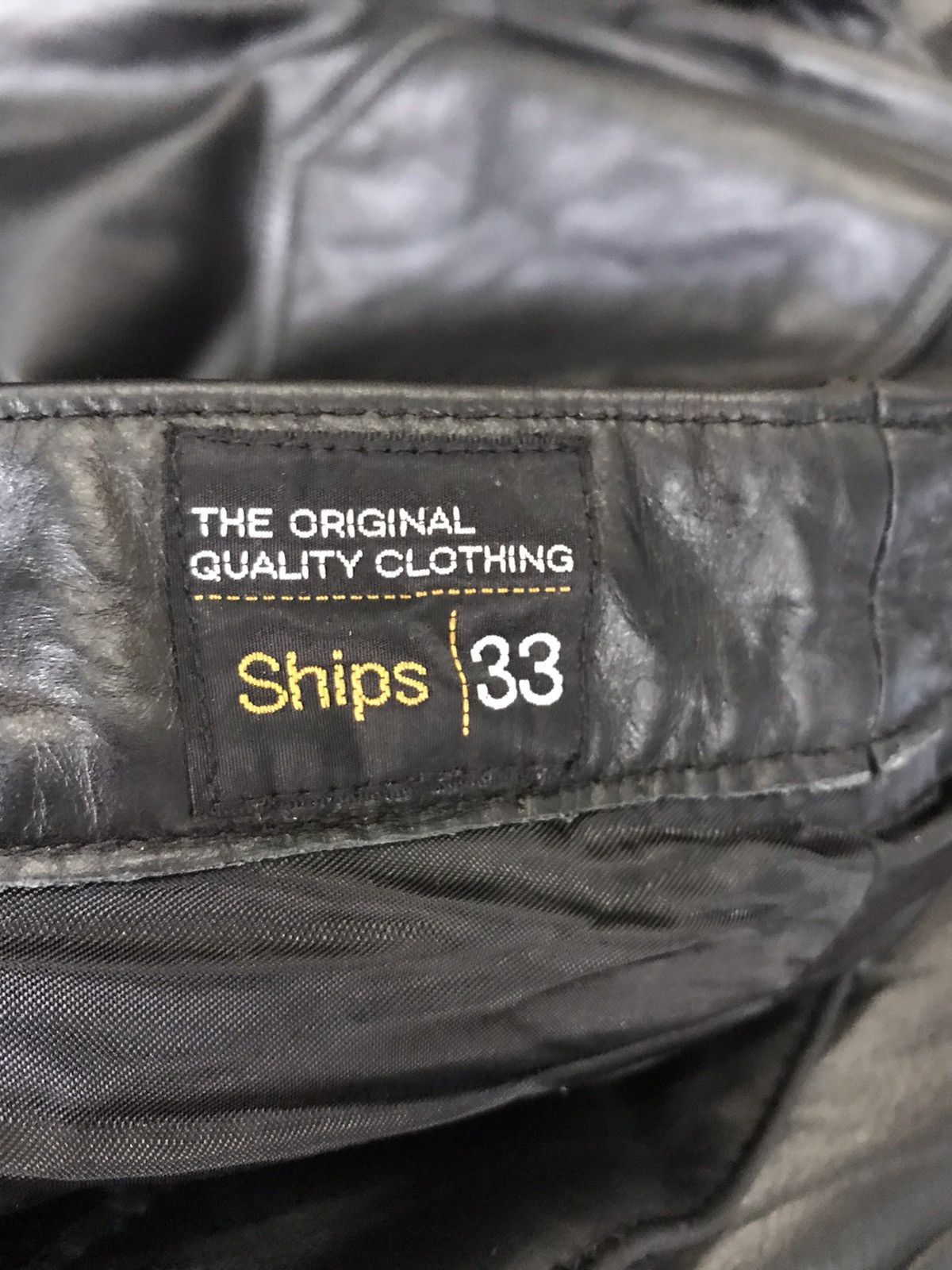 Leather Japan Brand SHIPS Leather Pant Size US 31 - 14 Thumbnail
