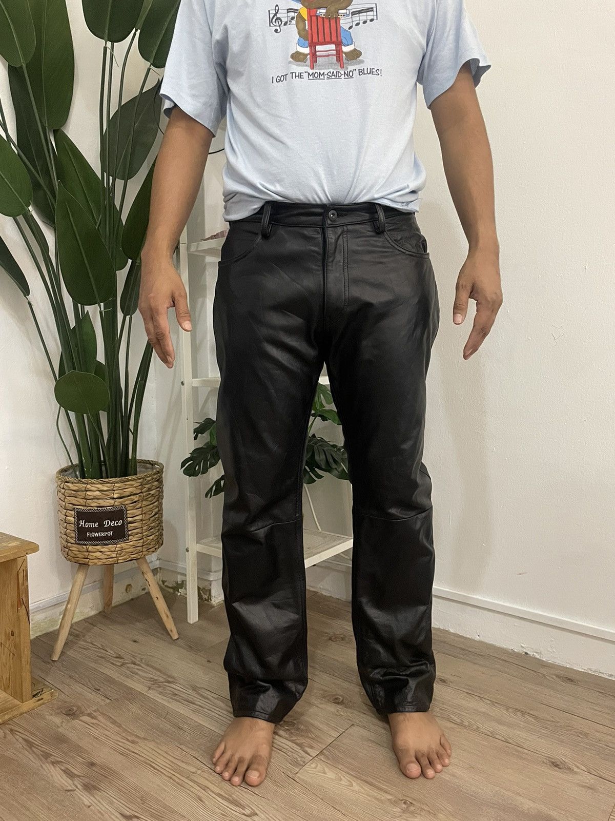 Leather Japan Brand SHIPS Leather Pant Size US 31 - 20 Thumbnail