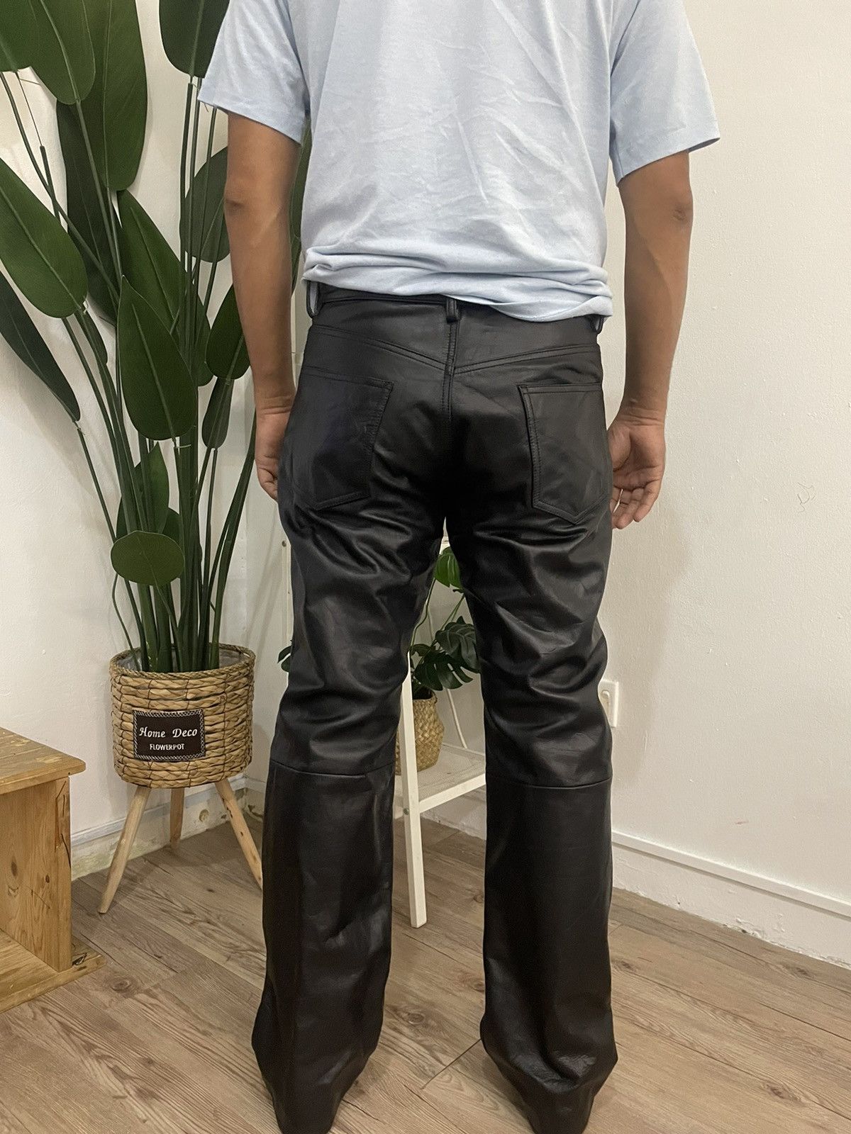 Leather Japan Brand SHIPS Leather Pant Size US 31 - 18 Thumbnail
