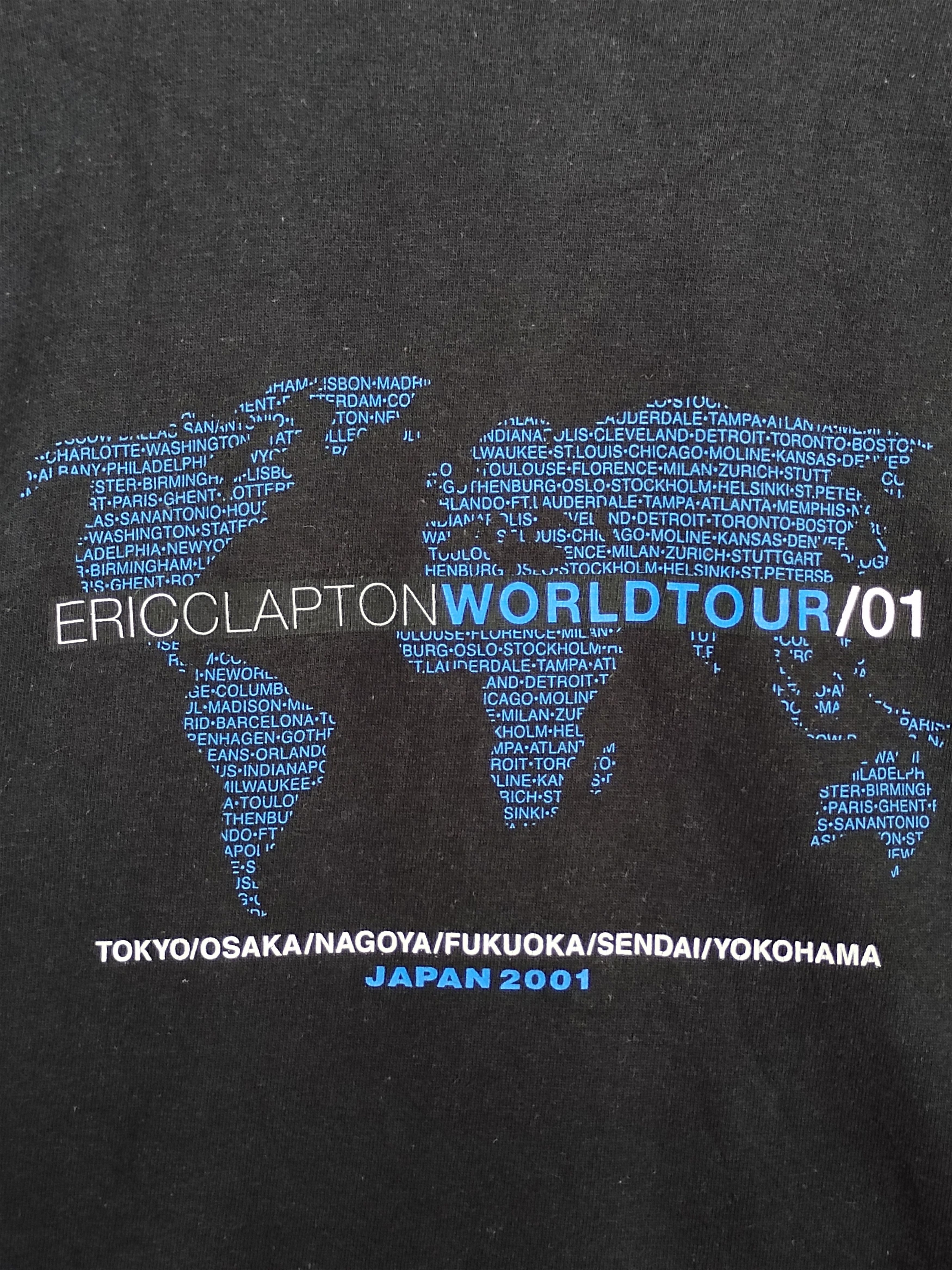 Band Tees Vintage 00s Eric Clapton World Tour 2001 T-Shirt Size US M / EU 48-50 / 2 - 9 Thumbnail