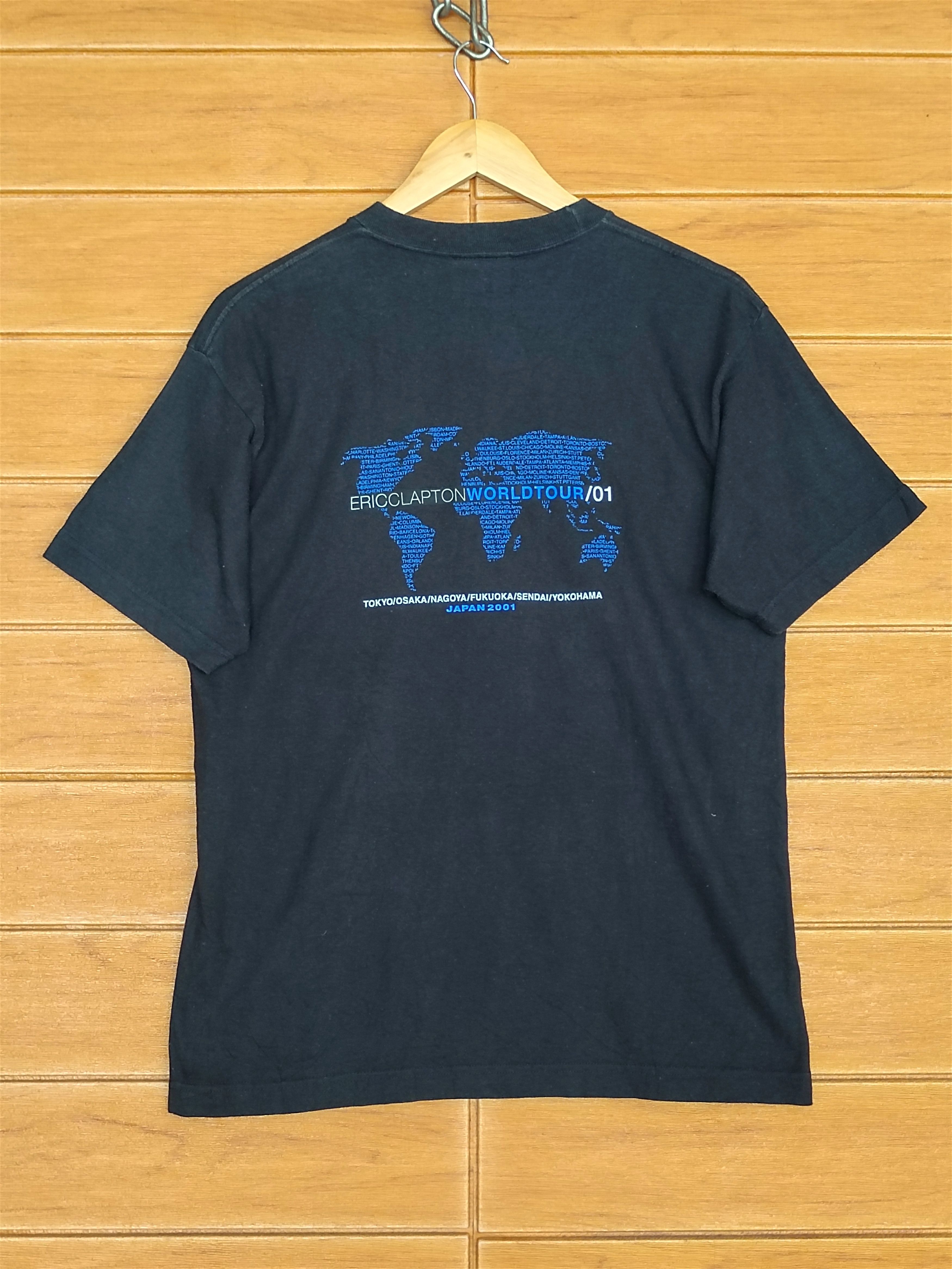 Band Tees Vintage 00s Eric Clapton World Tour 2001 T-Shirt Size US M / EU 48-50 / 2 - 8 Thumbnail