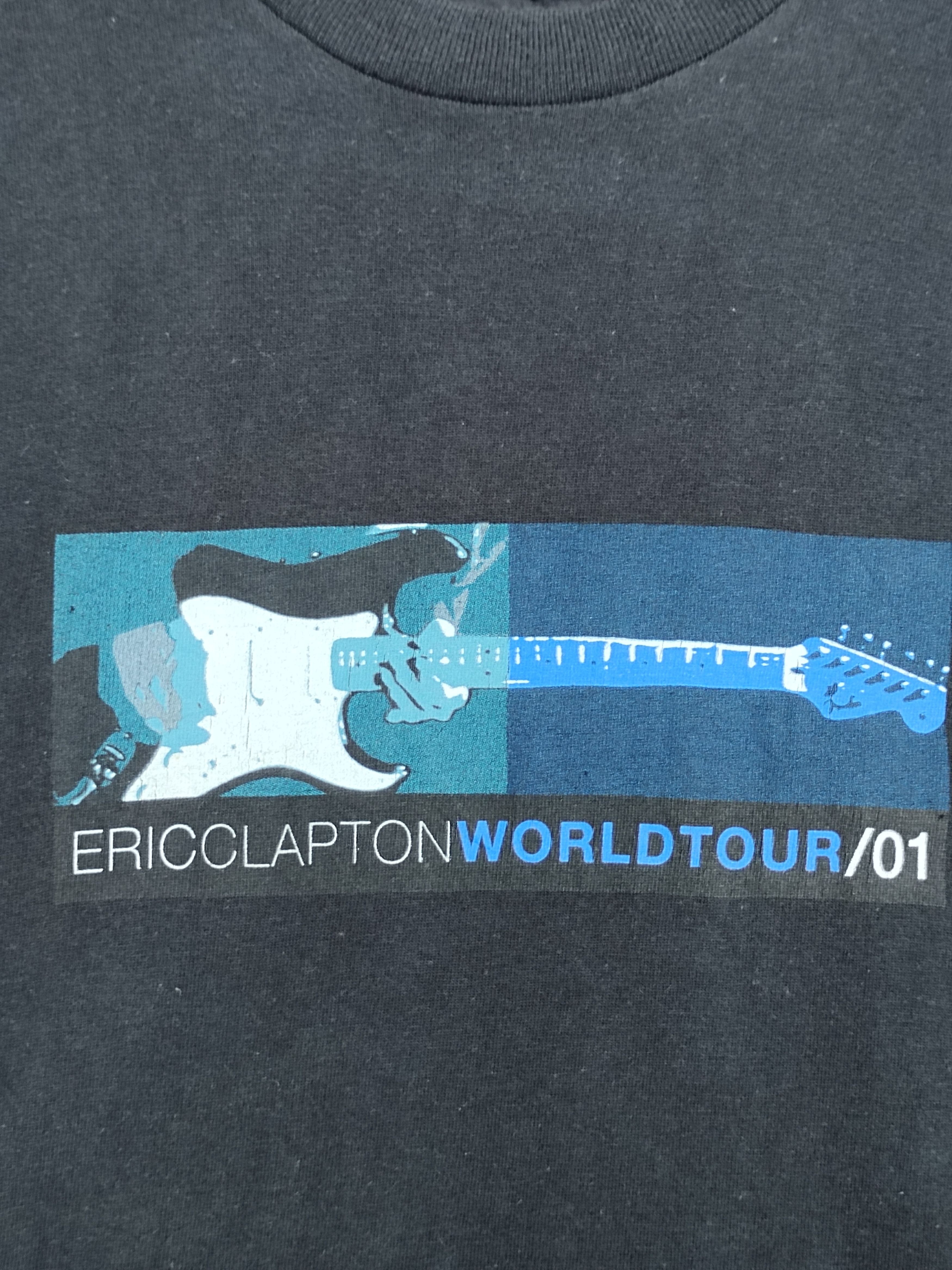 Band Tees Vintage 00s Eric Clapton World Tour 2001 T-Shirt Size US M / EU 48-50 / 2 - 2 Thumbnail