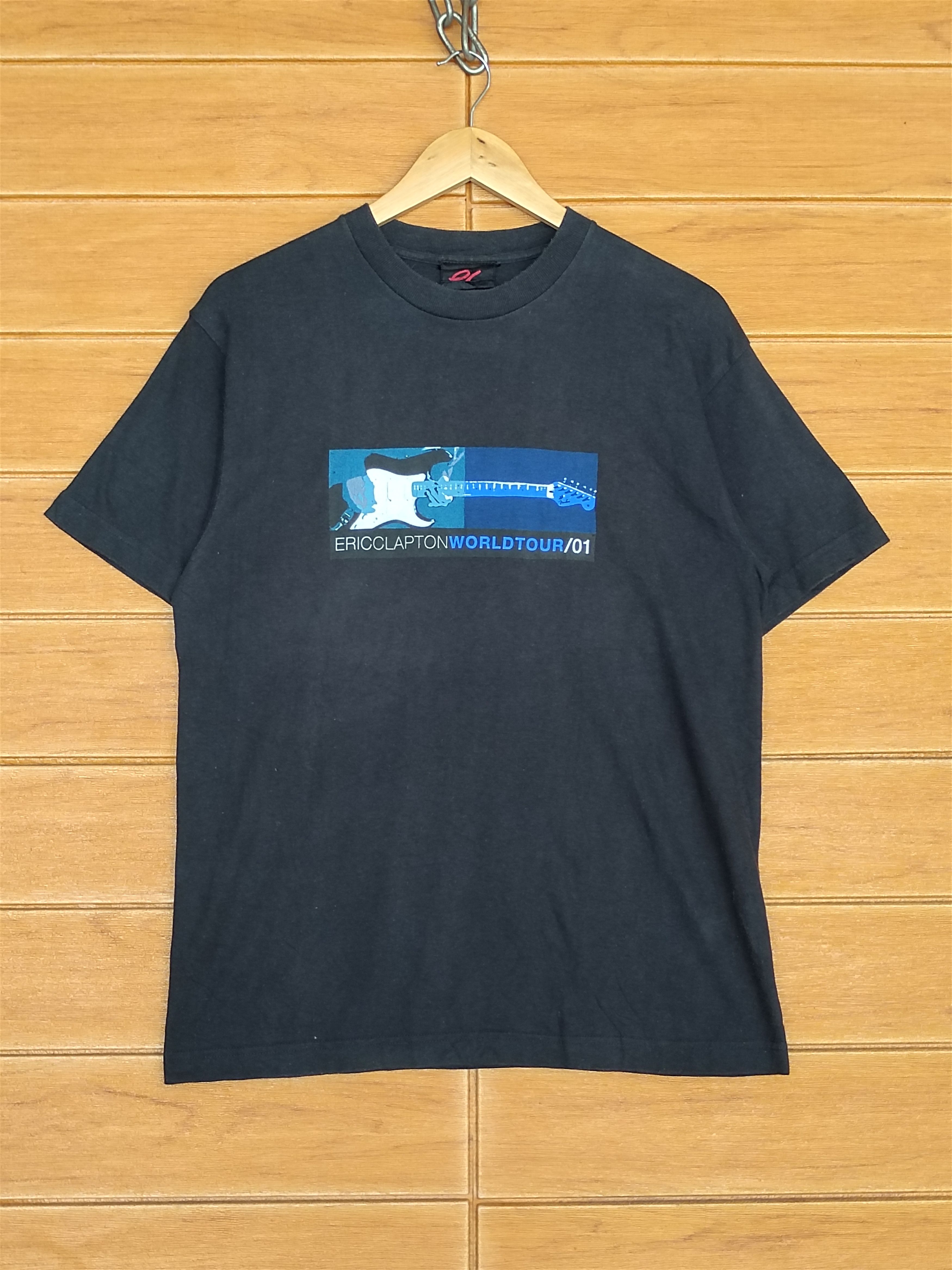 Band Tees Vintage 00s Eric Clapton World Tour 2001 T-Shirt Size US M / EU 48-50 / 2 - 1 Thumbnail