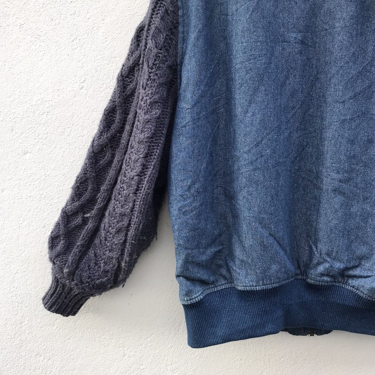 Japanese Brand Rodeo Crowns Knit Sleeve Denim Jackets Size US S / EU 44-46 / 1 - 7 Thumbnail